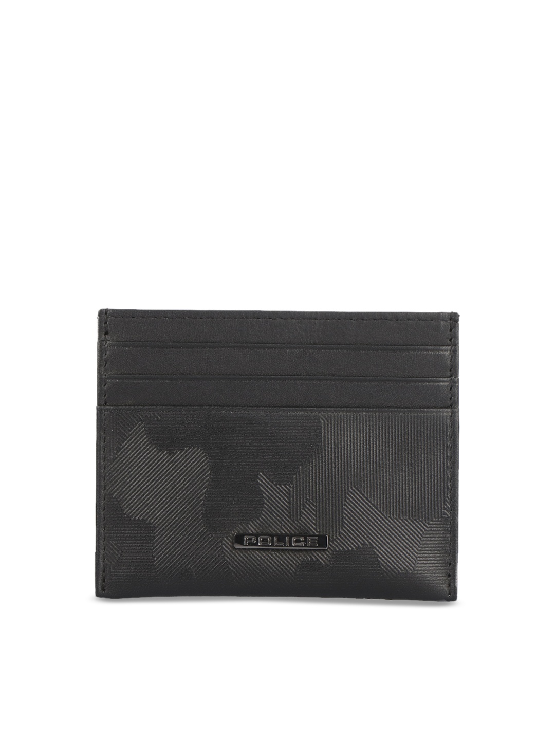 

Police Men Black Camouflage Textured Leather Card Holder