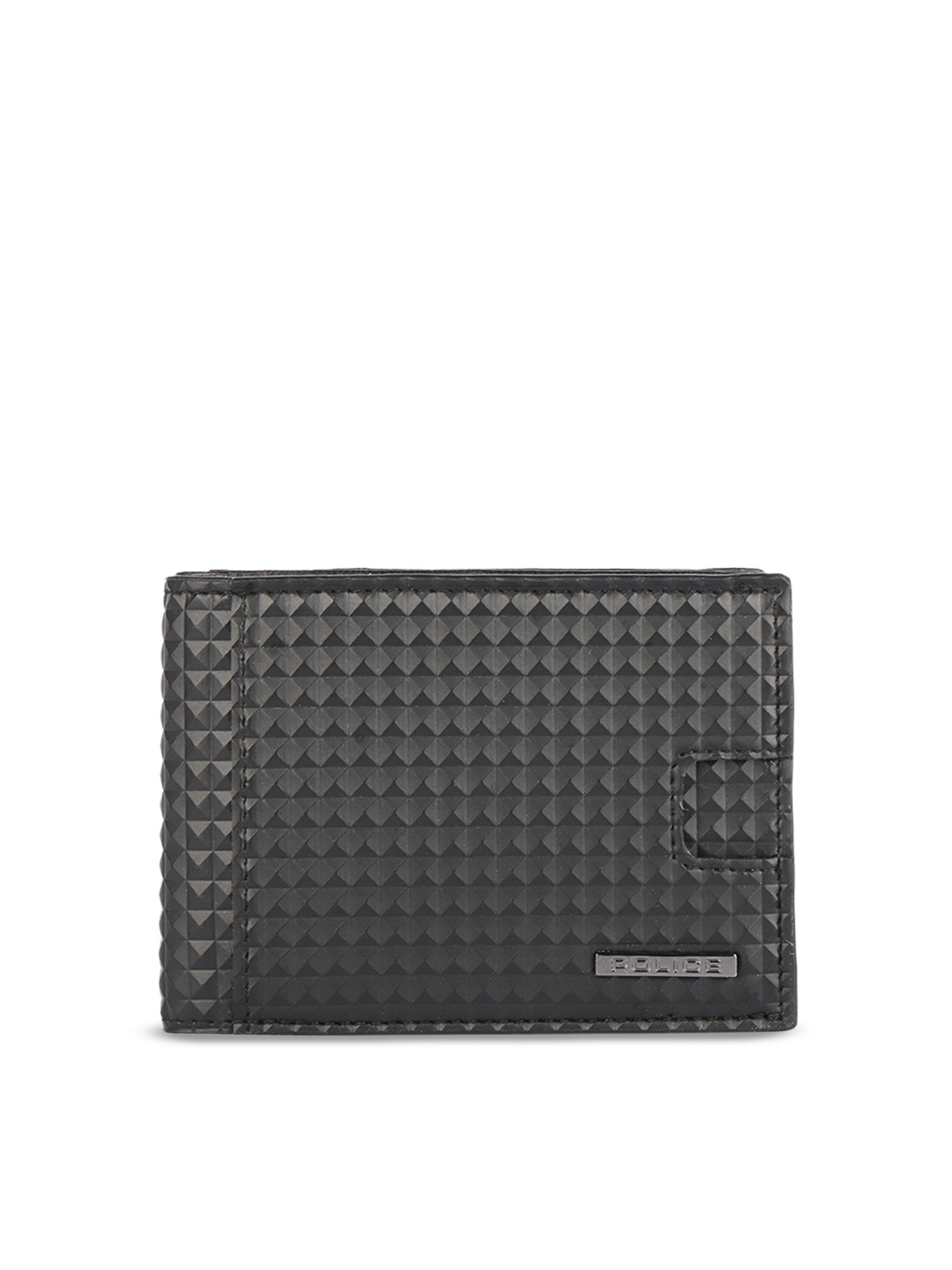 

Police Men Black Textured Two Fold Leather Wallet