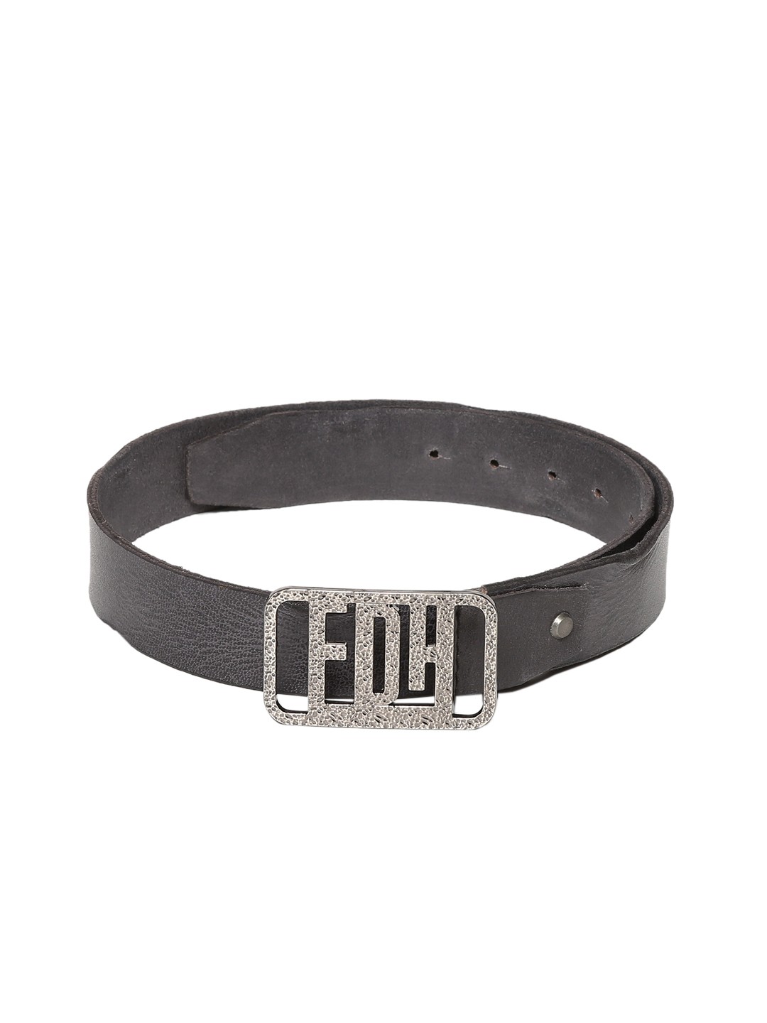

Ed Hardy Men Black Solid Leather Belt