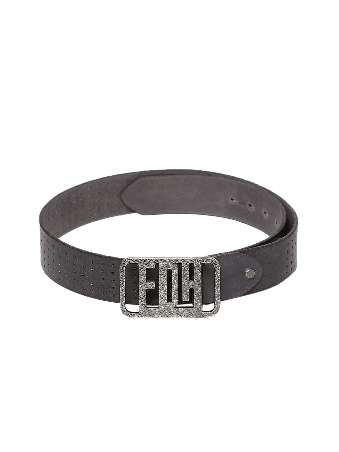 

Ed Hardy Men Black Solid Belt