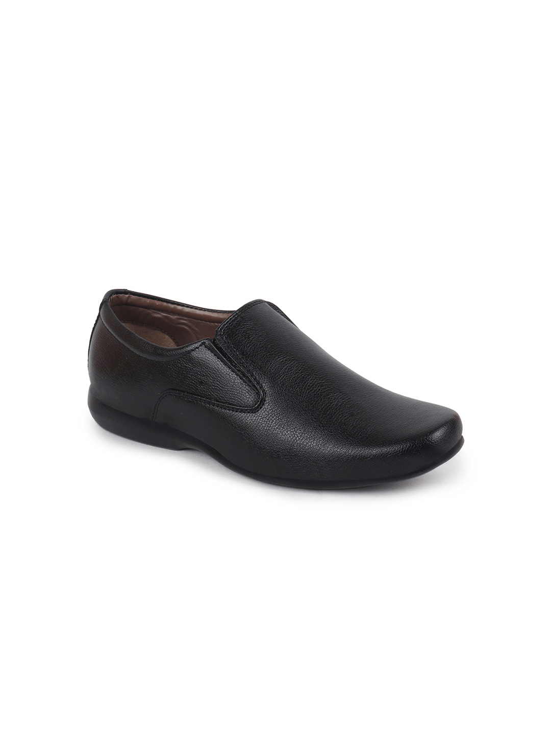 

FAUSTO Men Black Solid Formal Slip-Ons