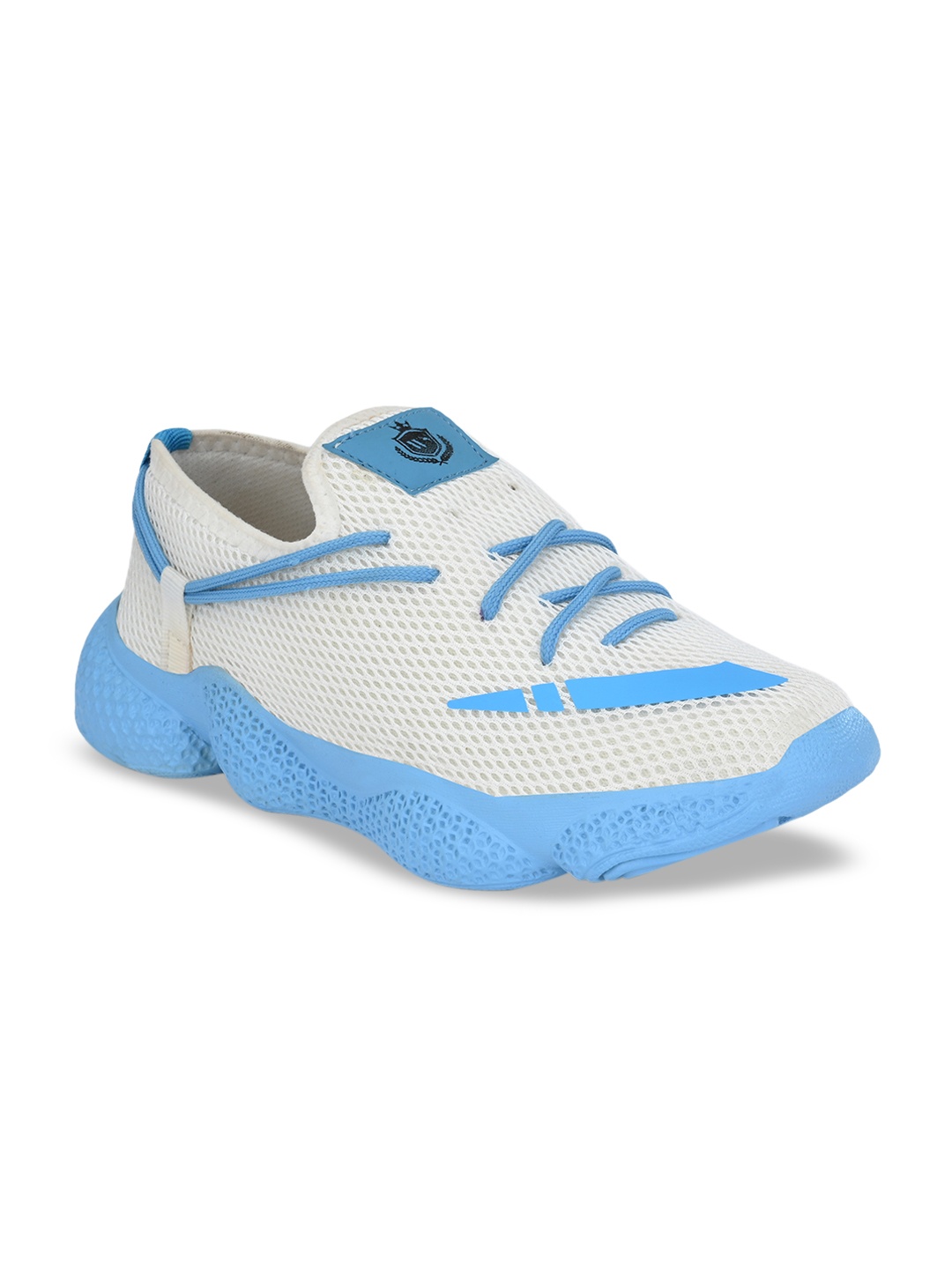 

Walkstyle By El Paso Men White & Blue Mesh Running Shoes
