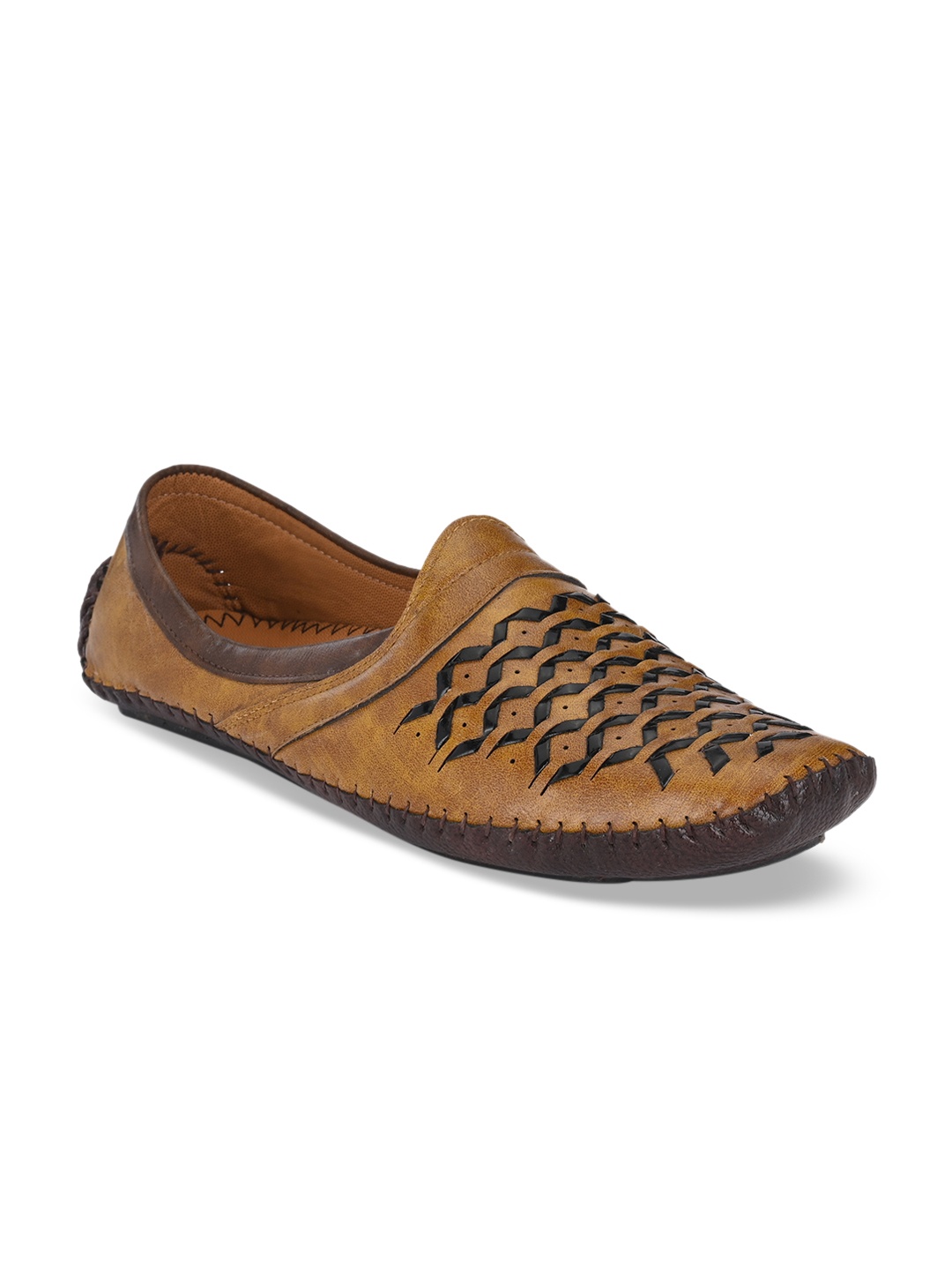 

Walkstyle By El Paso Men Tan Brown & Black Mojaris