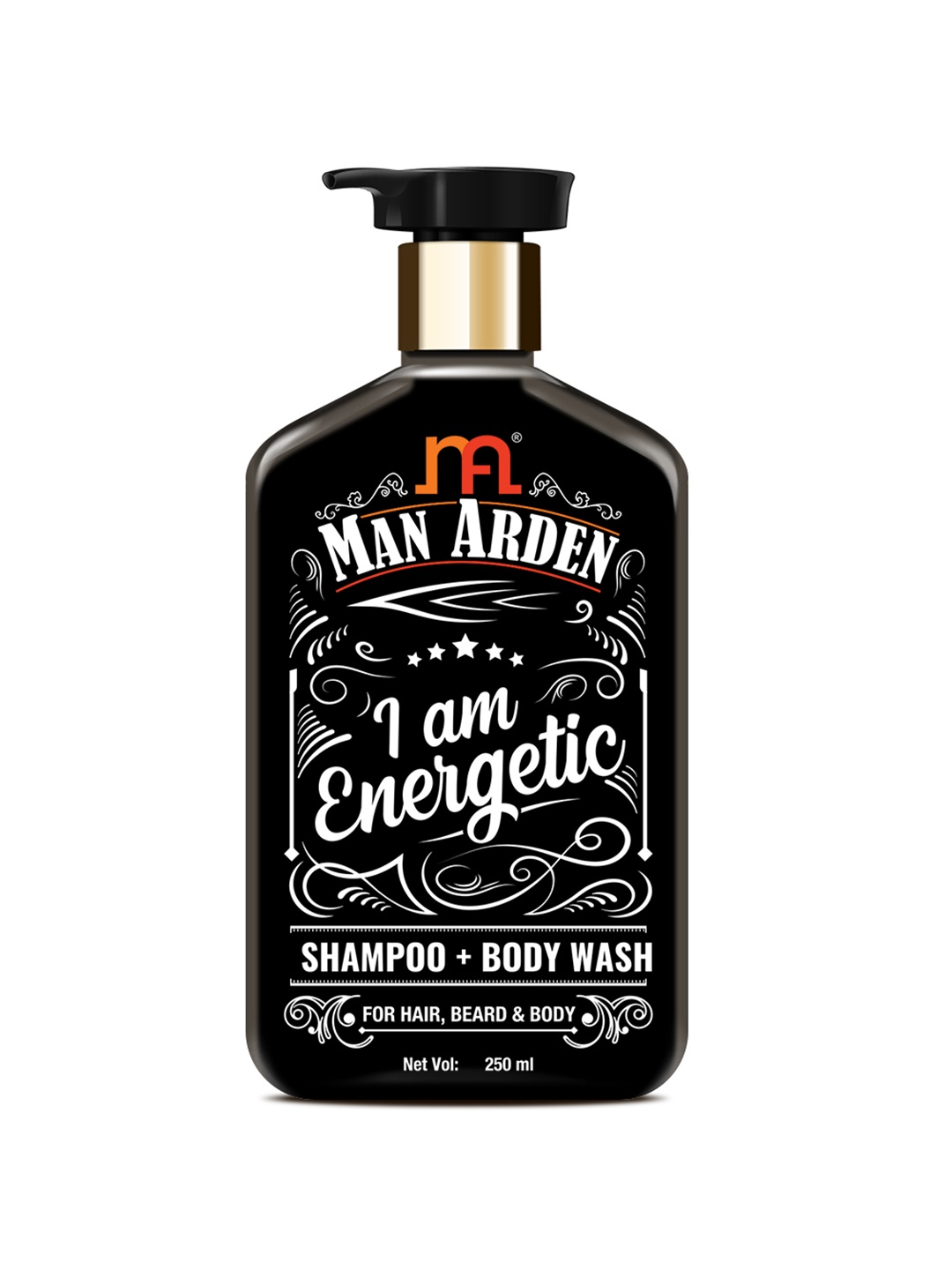 

Man Arden Men Shampoo And Body Wash 250ml, Black