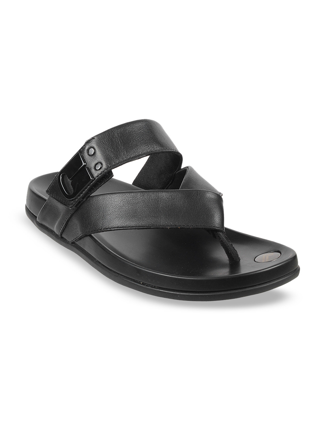 

Metro Men Black Comfort Sandals