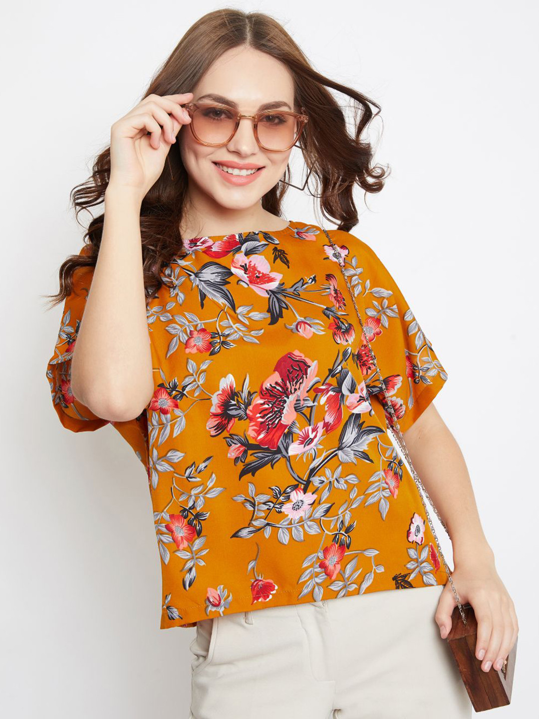 

Uptownie Lite Women Boxy Top, Yellow