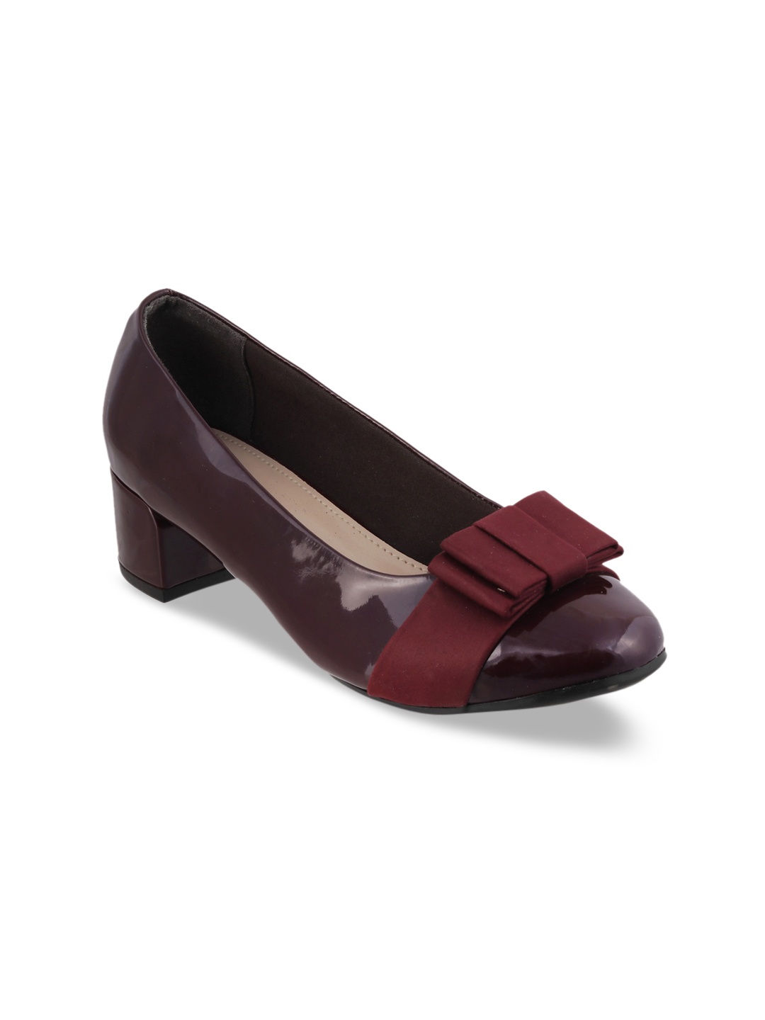 

LEMON & PEPPER Women Maroon Solid Pumps