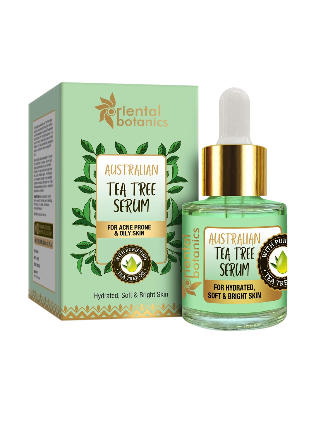 

Oriental Botanics Unisex Australian Tea Tree Face Serum 20ml, Green