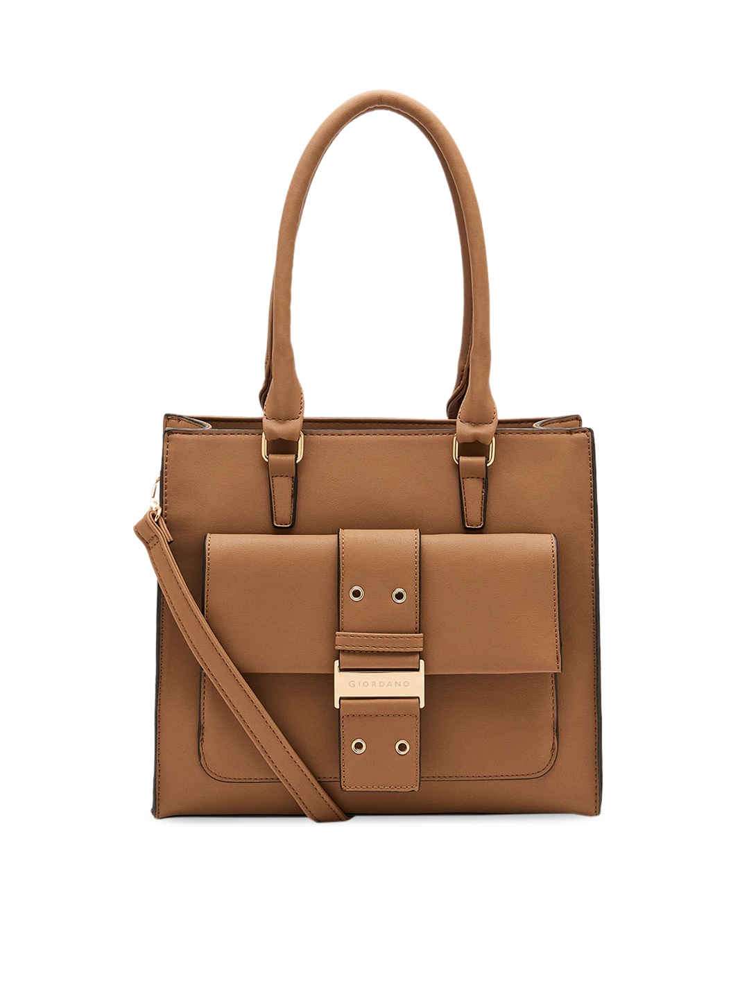 

GIORDANO Khaki Solid Handheld Bag