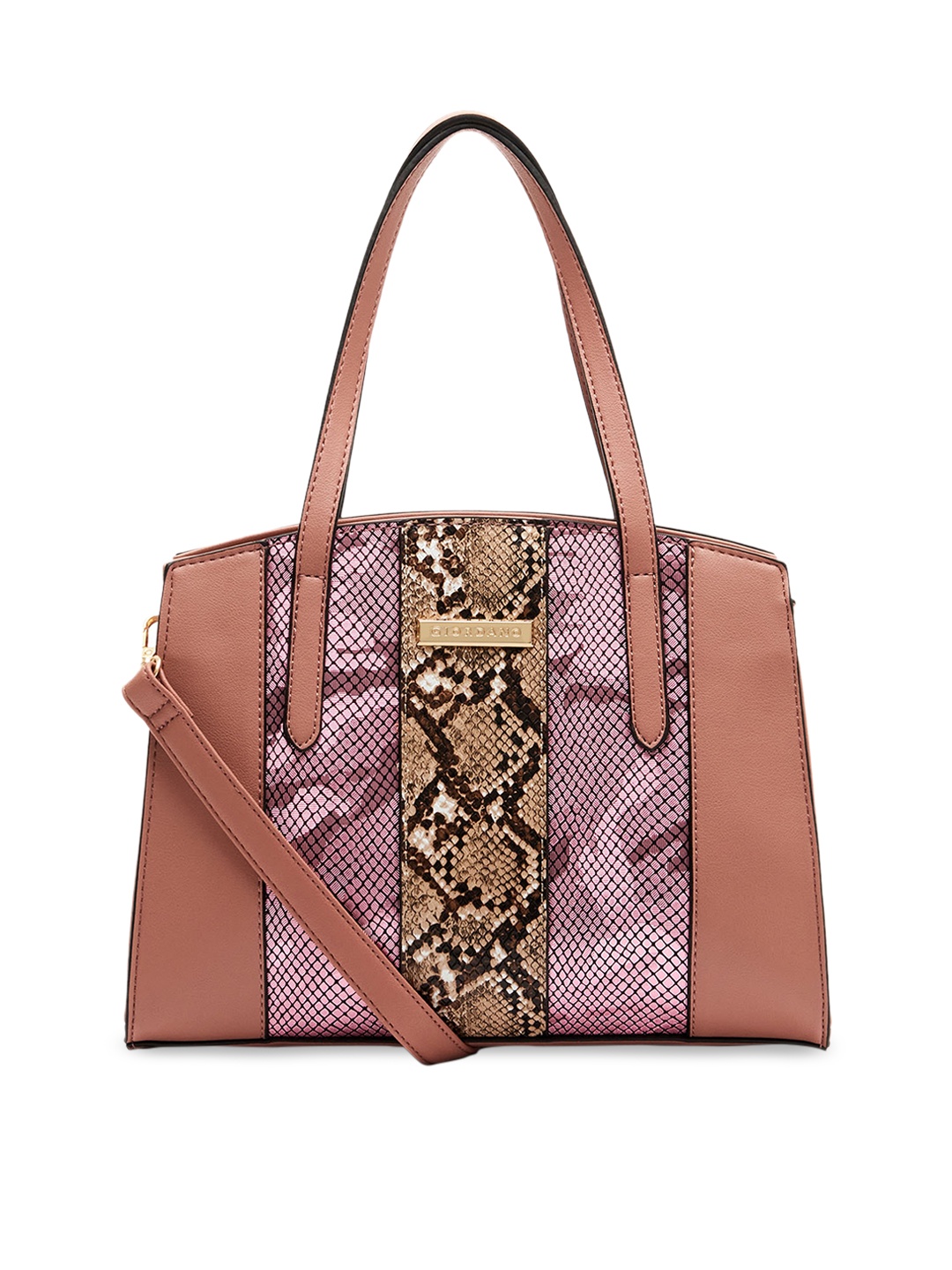 

GIORDANO Pink Printed Satchel