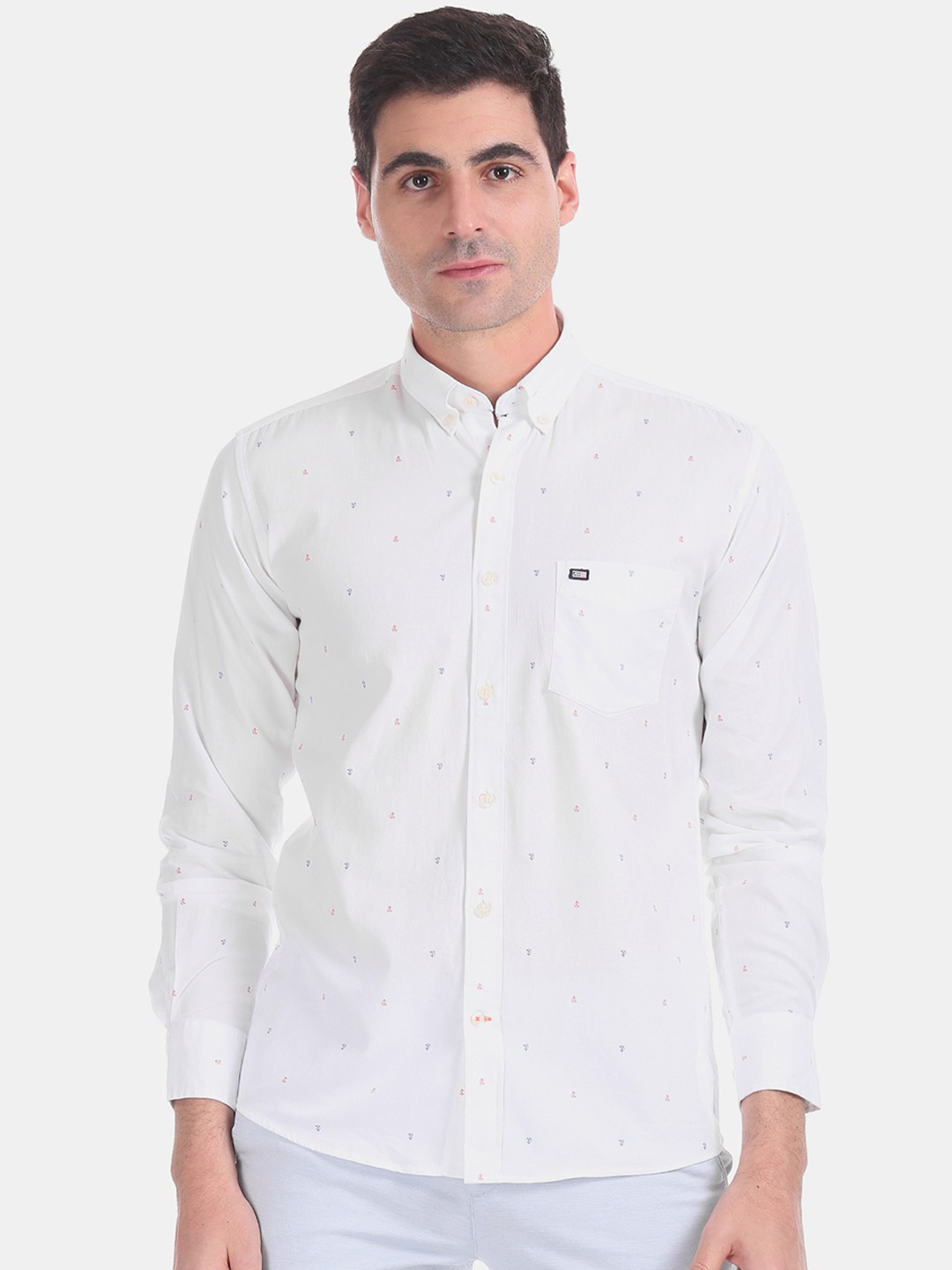 

Arrow Sport Men White Regular Fit Solid Casual Shirt