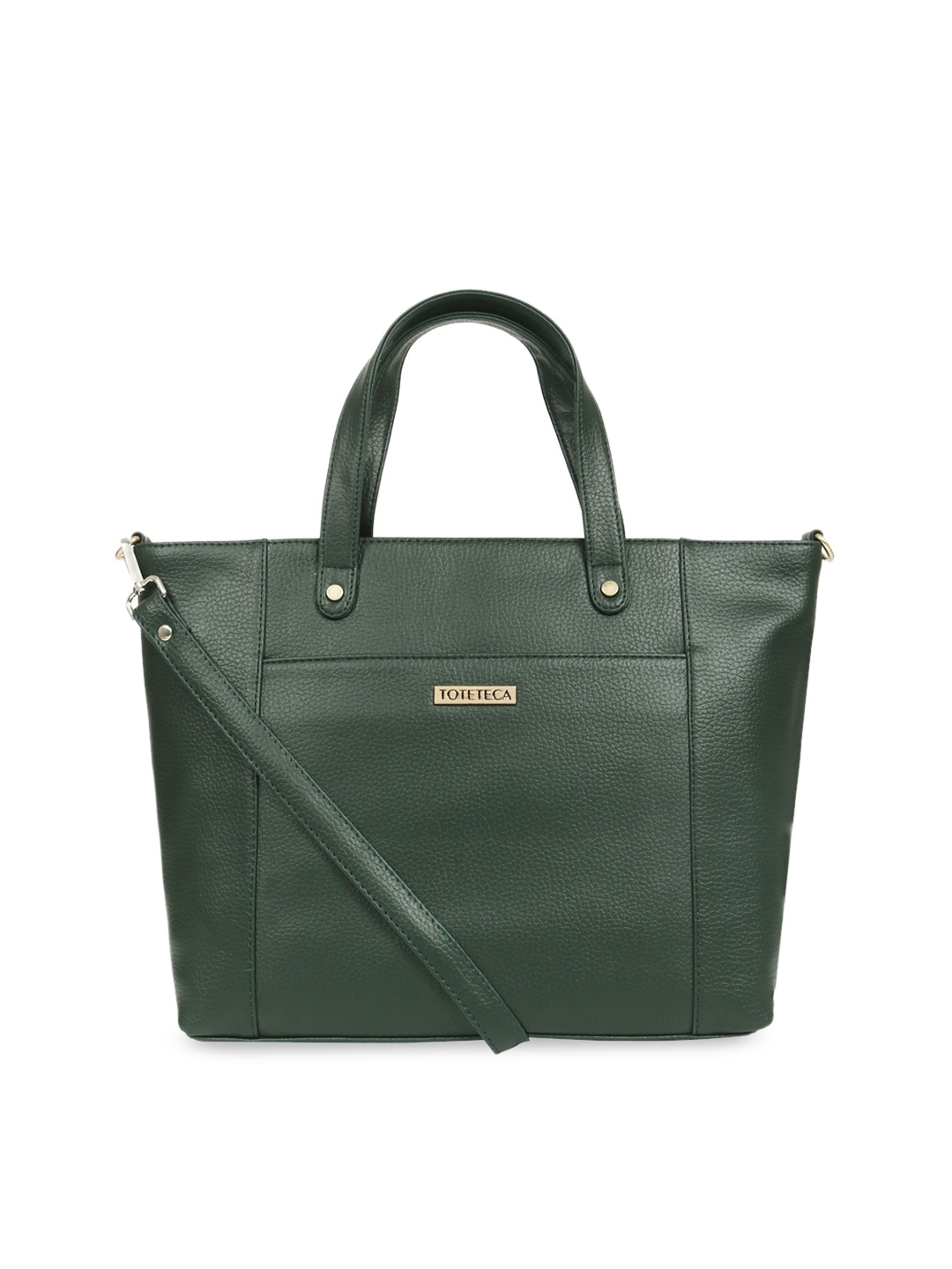 

Toteteca Green Solid Handheld Bag