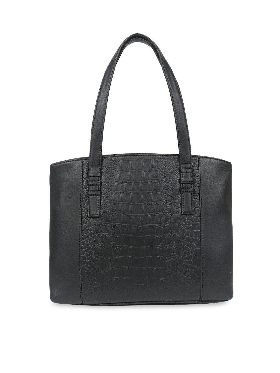 

Toteteca Black Textured Shoulder Bag