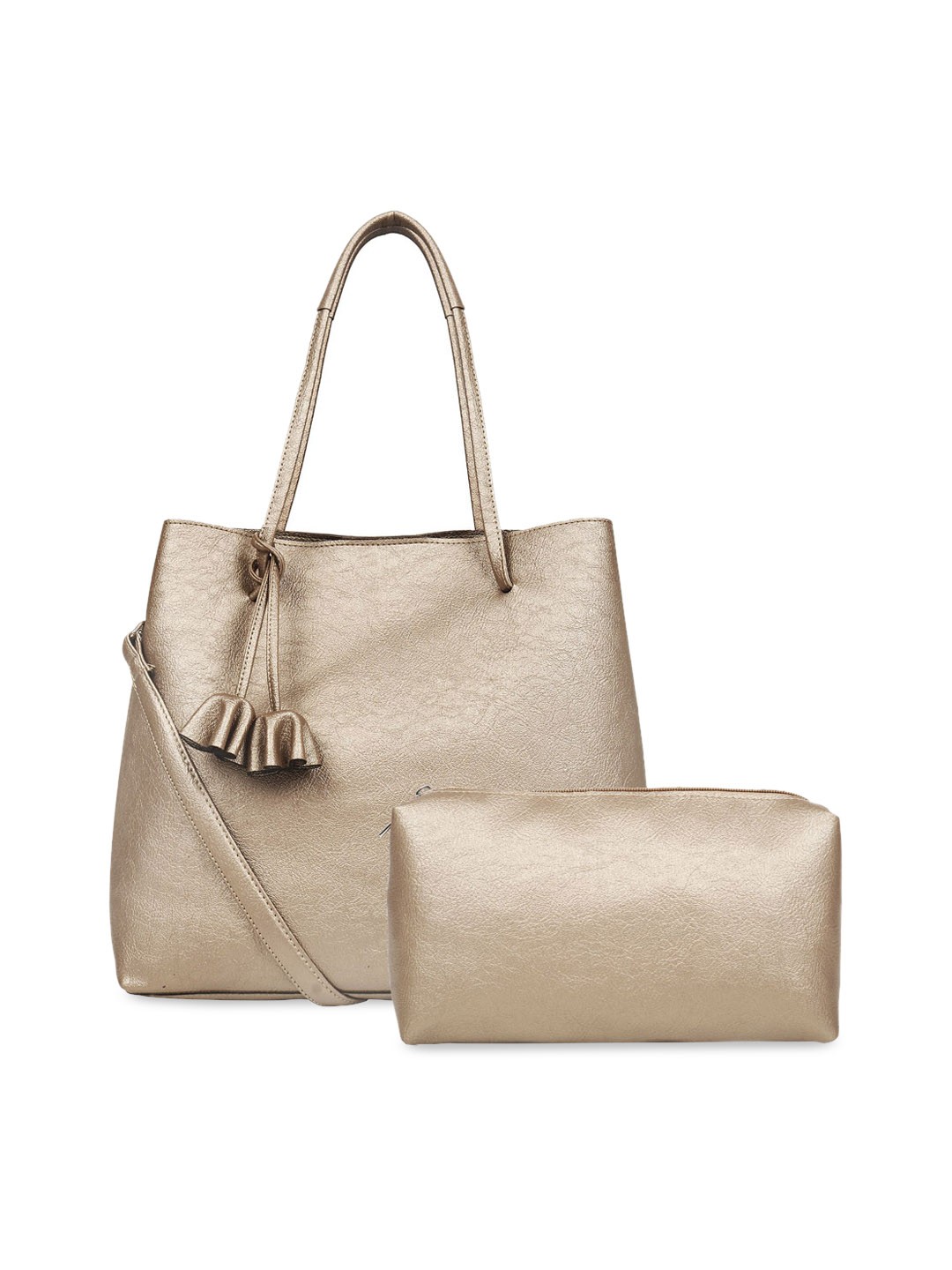 

Toteteca Gold-Toned Solid Shoulder Bag