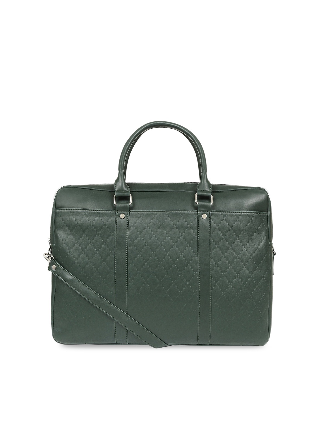 

Toteteca Unisex Green Textured Laptop Bag