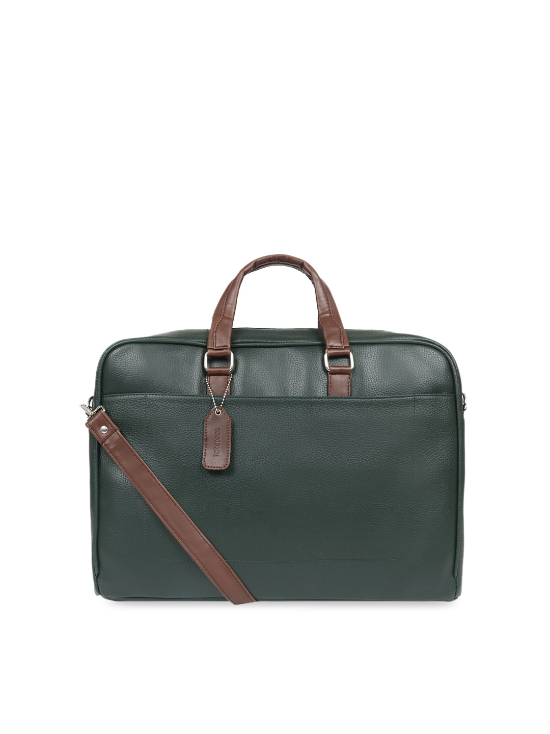 

Toteteca Unisex Green Solid Laptop Bag