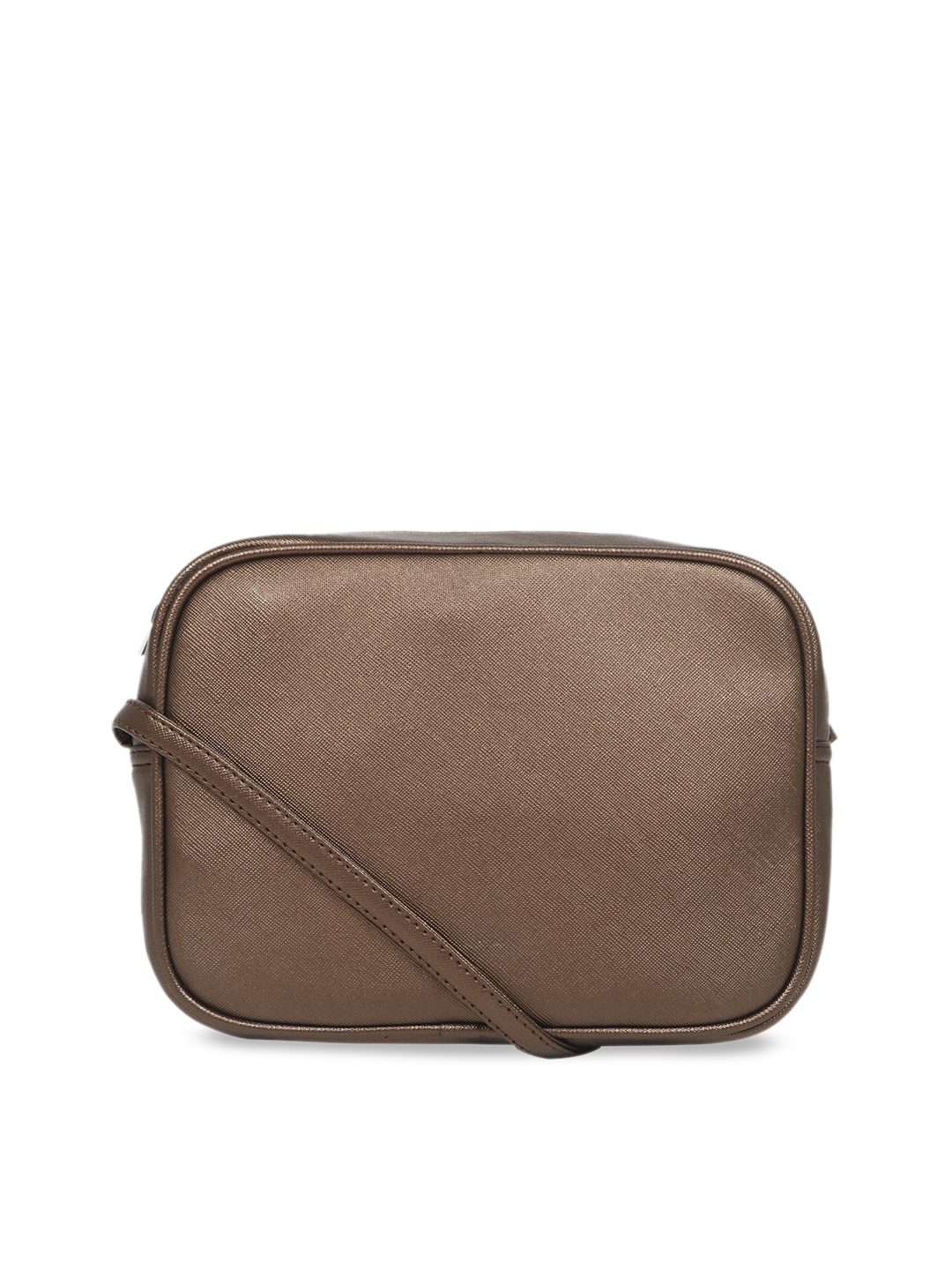 

Toteteca Bronze-Toned Solid Sling Bag