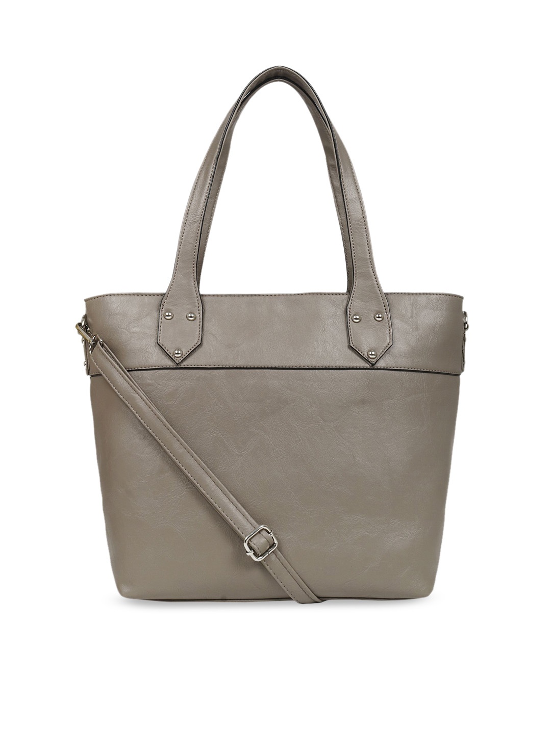 

Toteteca Taupe Solid Shoulder Bag