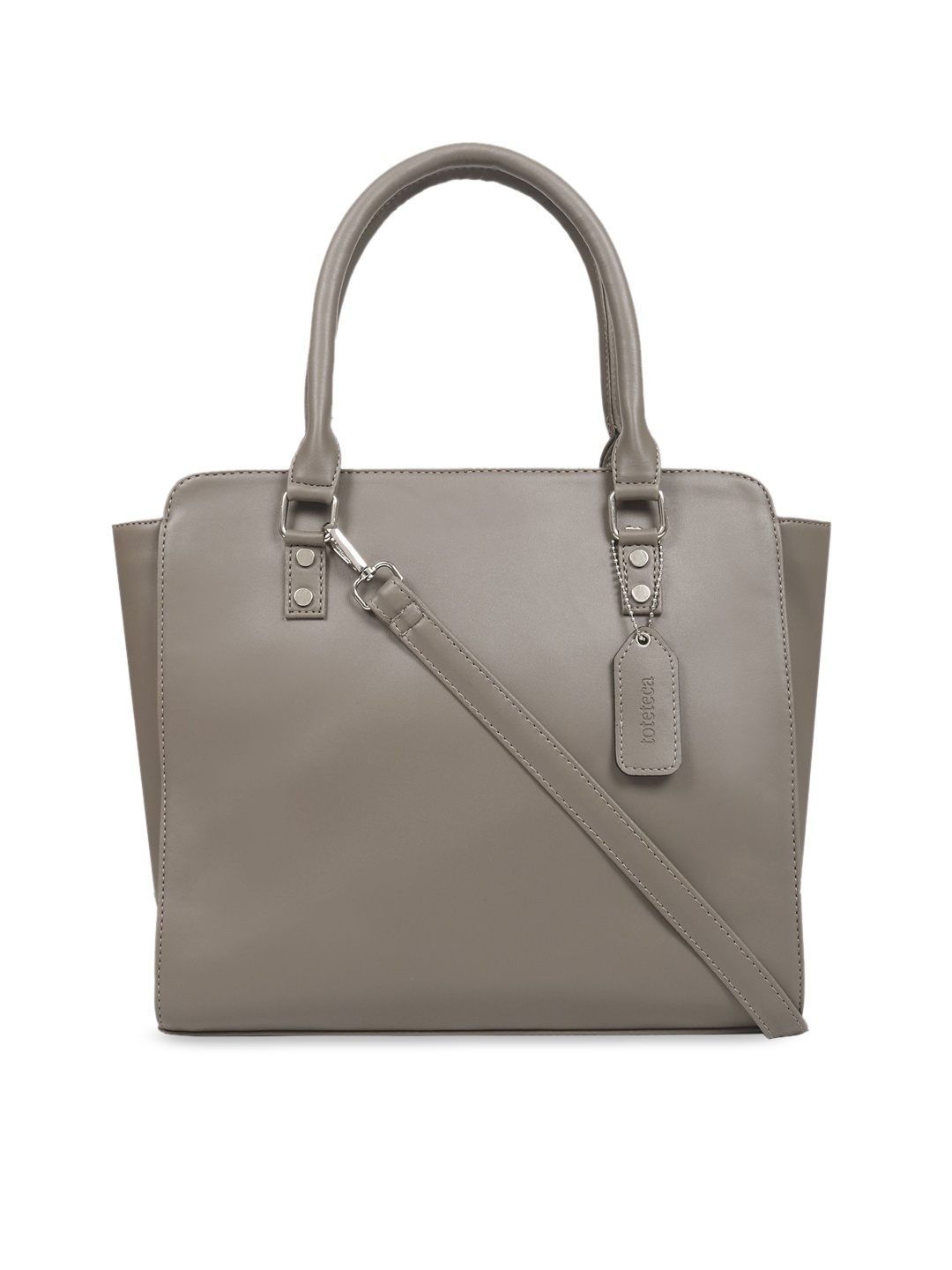 

Toteteca Taupe Solid Handheld Bag