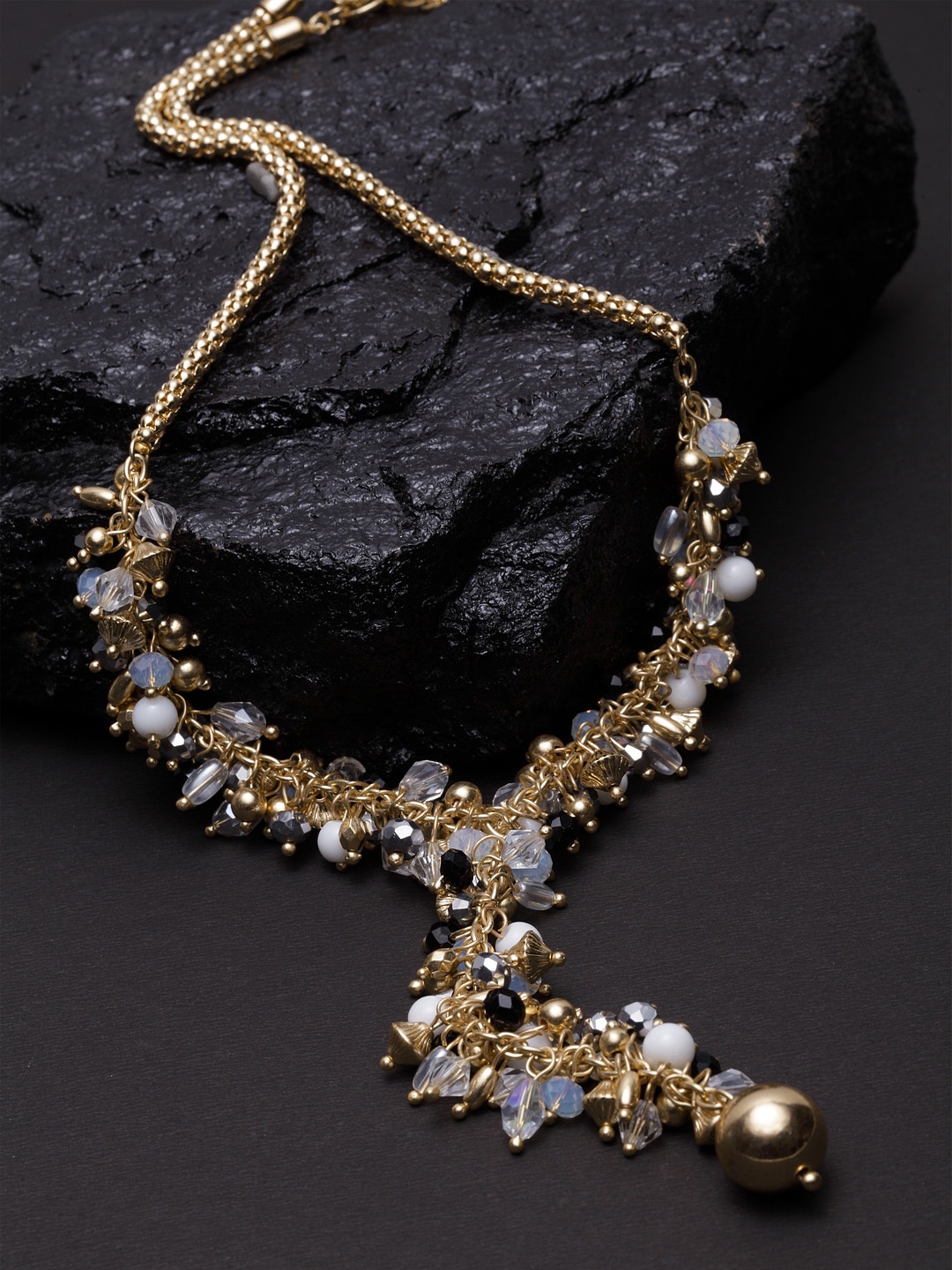 

Madame White & Rose Gold-Plated Necklace