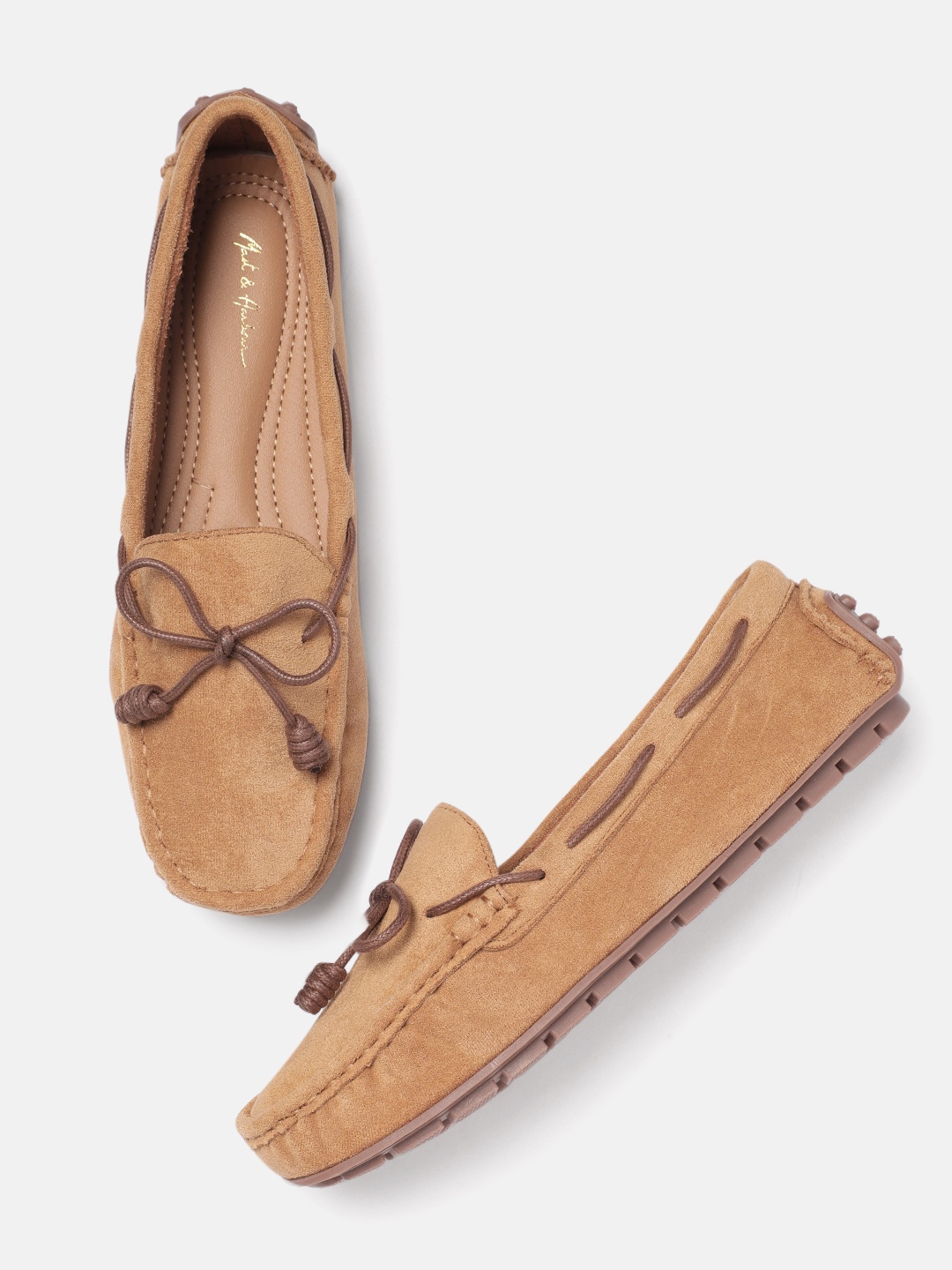 

Mast & Harbour Women Tan Brown Solid Boat Shoes