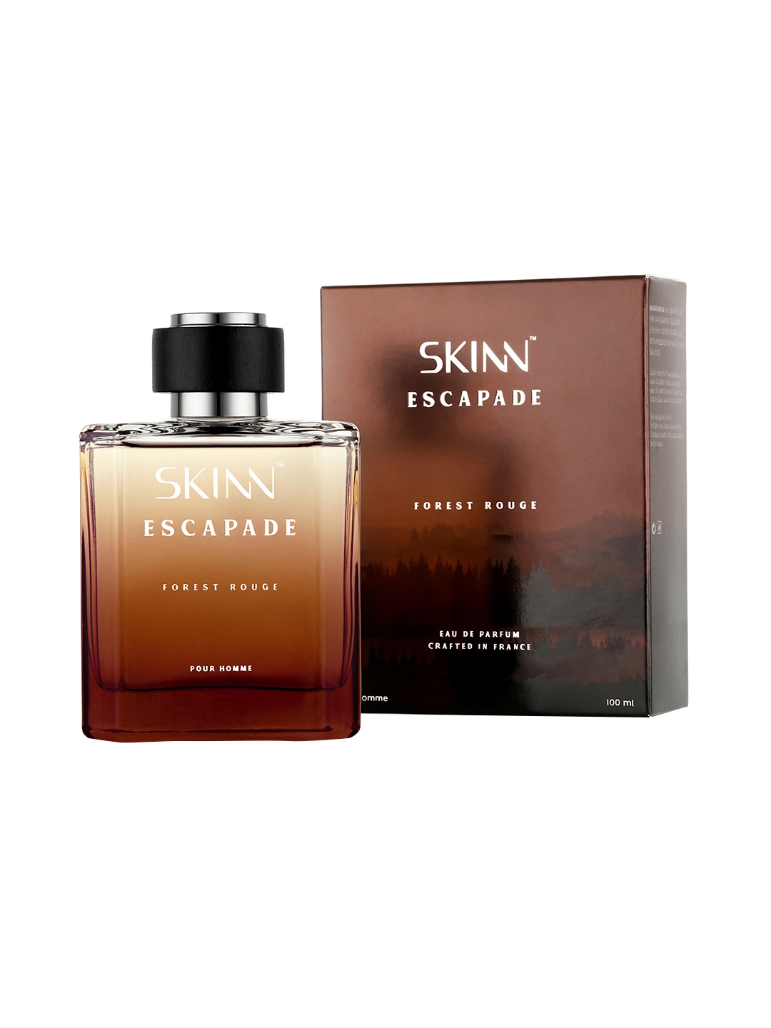 

SKINN by Titan Men Escapade Forest Rouge EDP - 100 ml, Transparent