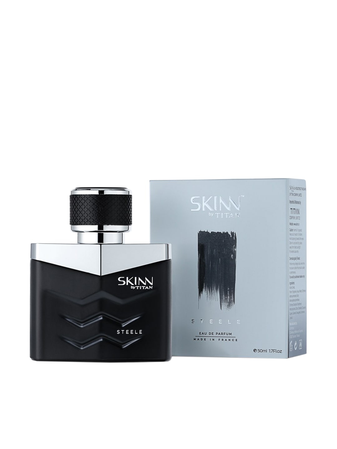 

SKINN by Titan Men Steele EDP- 50 ml, Black