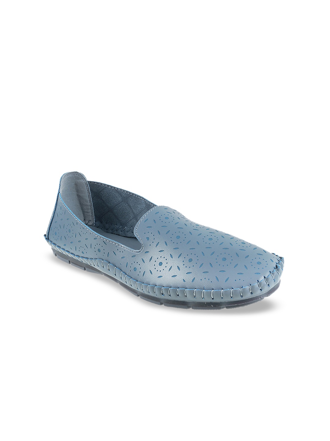 

Mochi Women Blue Solid Mojaris