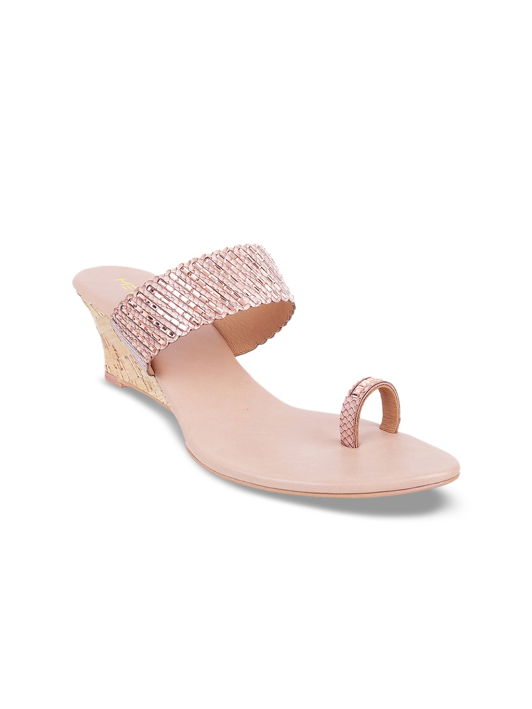 

Metro Women Pink Embellished Wedges