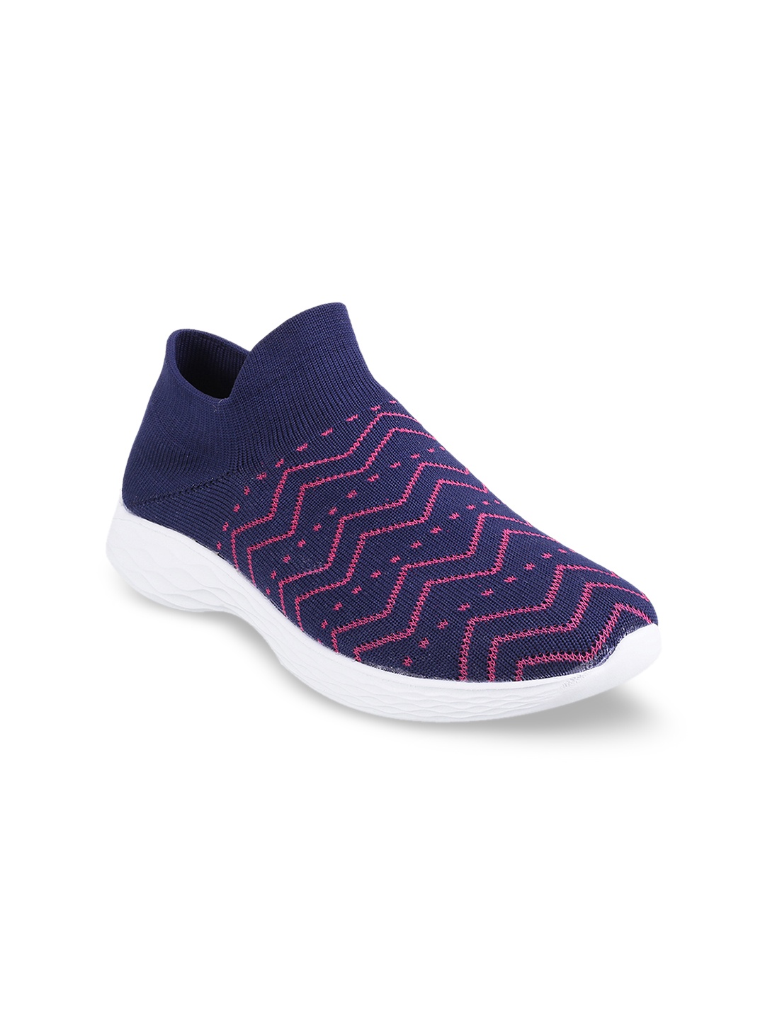 

Mochi Women Navy Blue Slip-On Sneakers