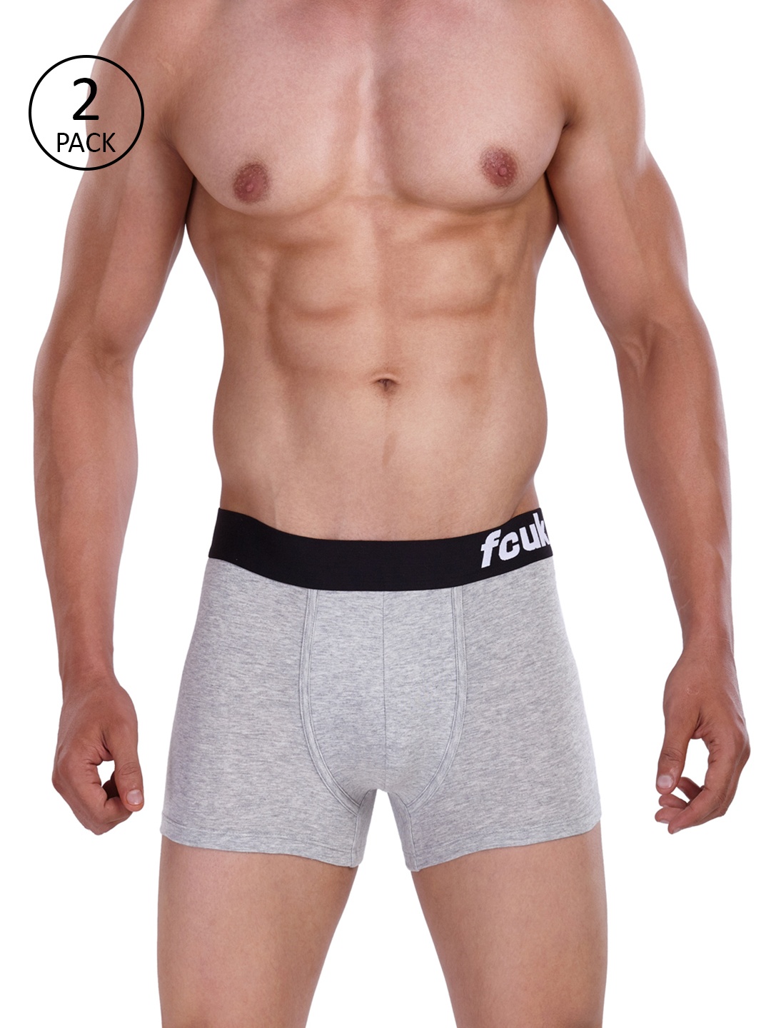 

FCUK Men Pack of 2 Grey Rebel Hipster Briefs 1993335