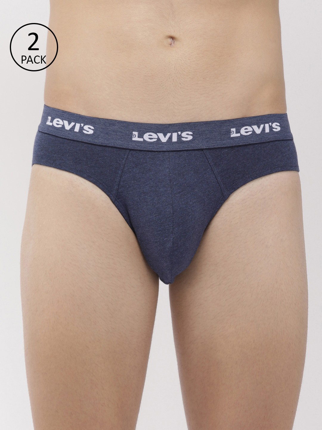 

Levis Men Pack of 2 Solid Briefs, Navy blue