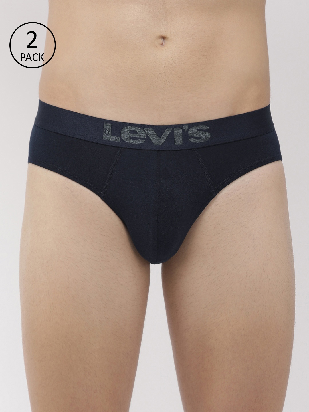 

Levis Men Pack of 2 Solid Briefs, Navy blue