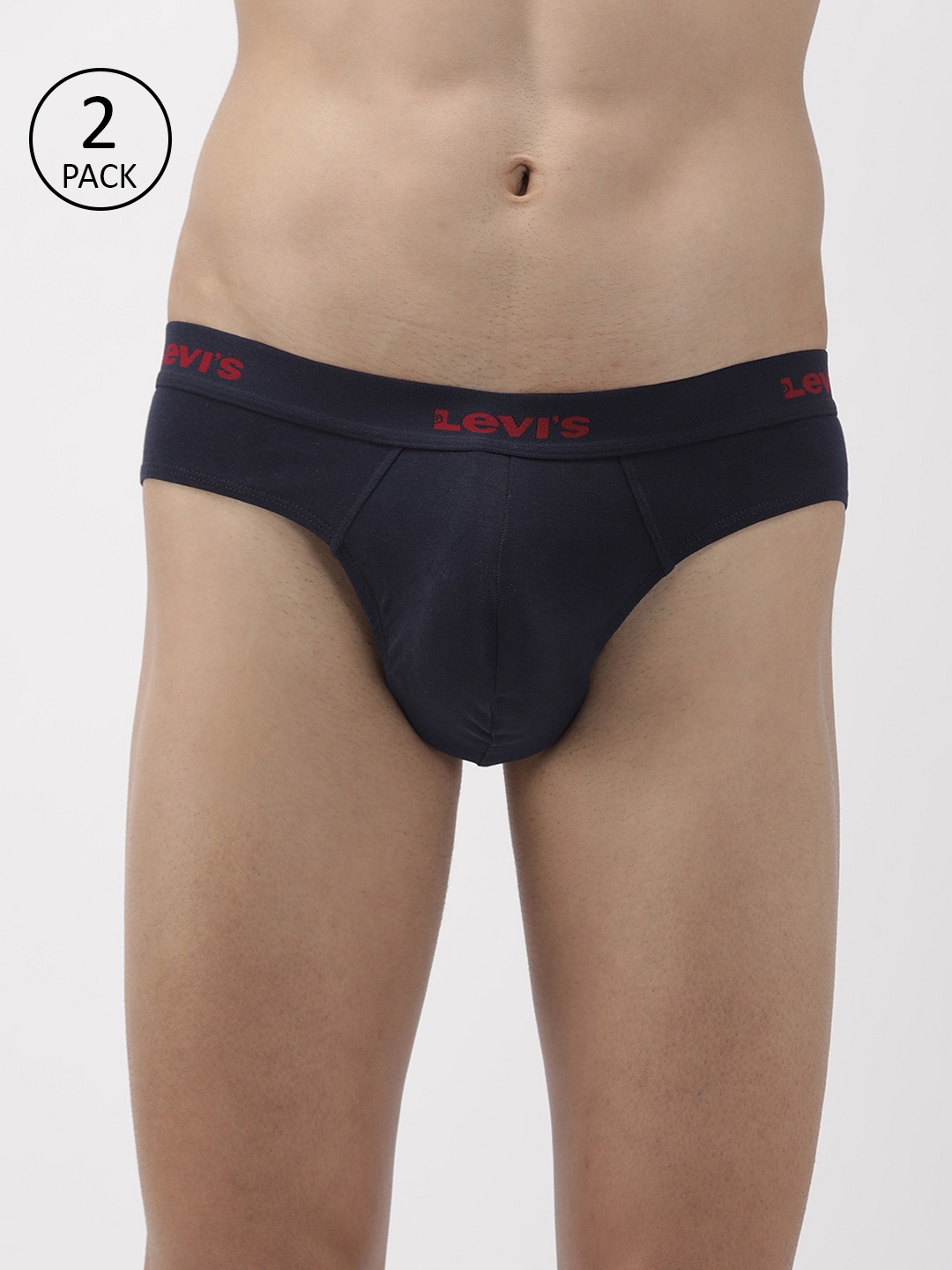 

Levis Men Pack of 2 Solid Briefs, Navy blue
