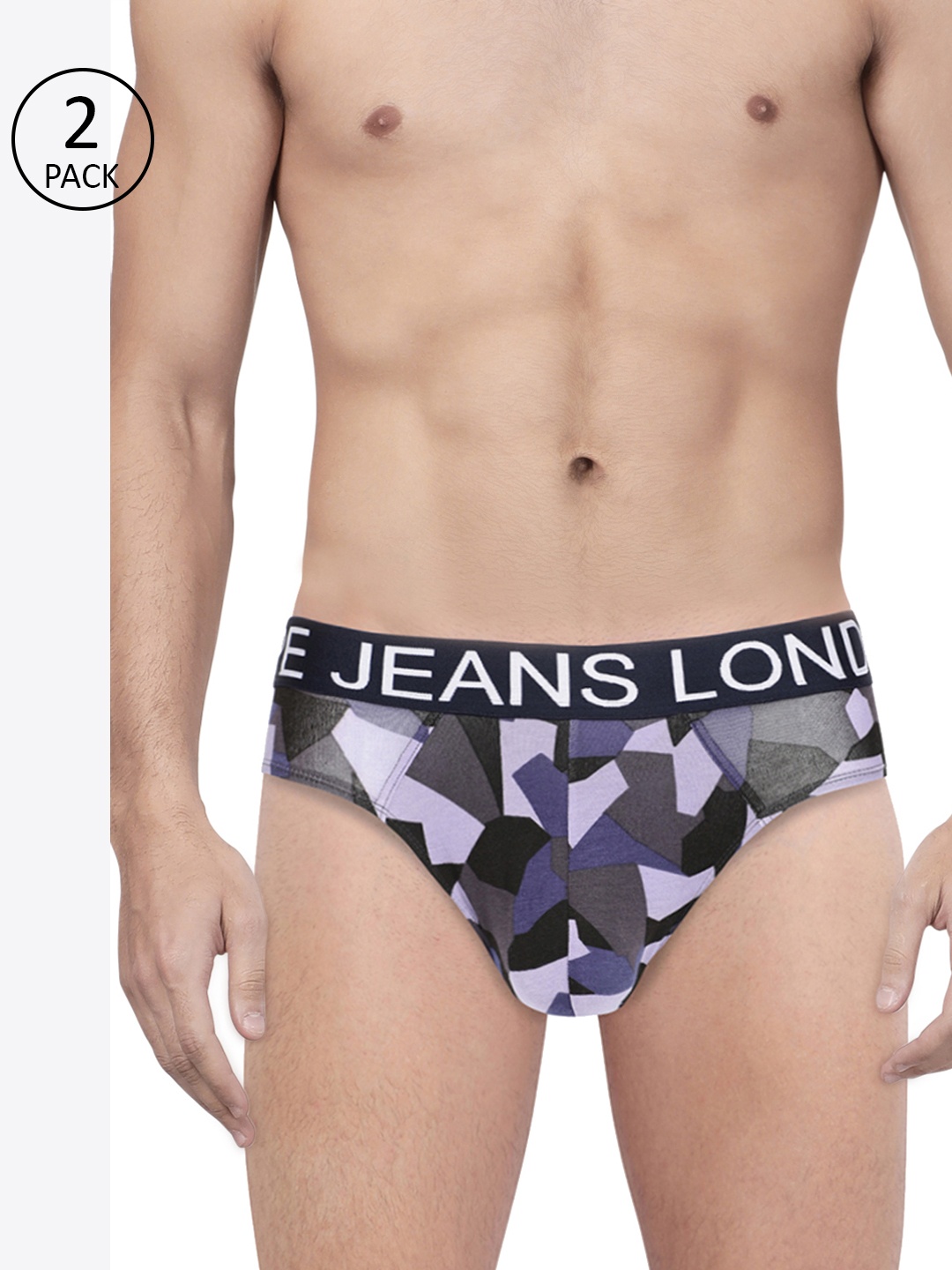 

Pepe Jeans Men Pack of 2 Printed Briefs, Multi