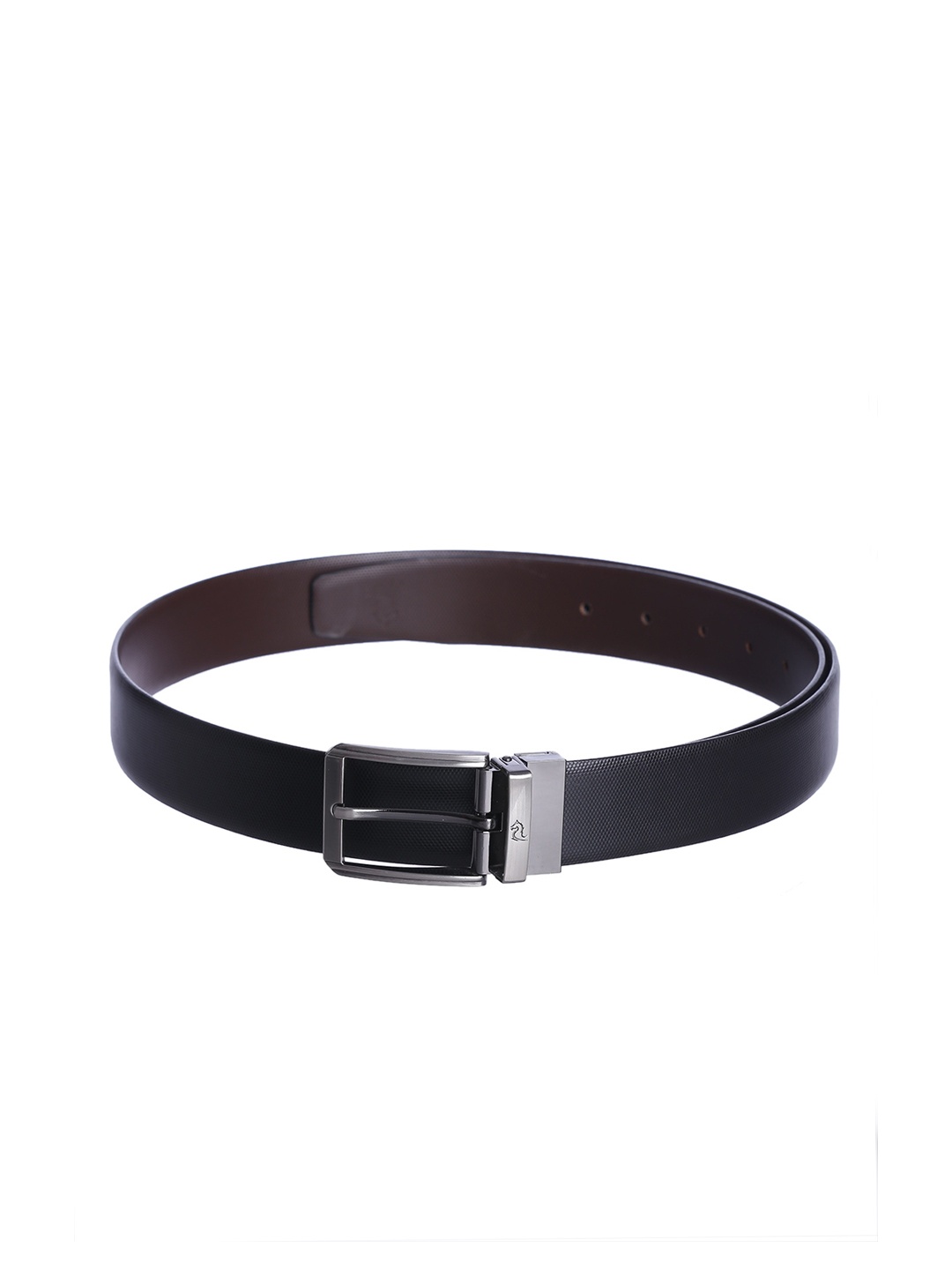 

Kara Men Textured Reversible Belt, Black