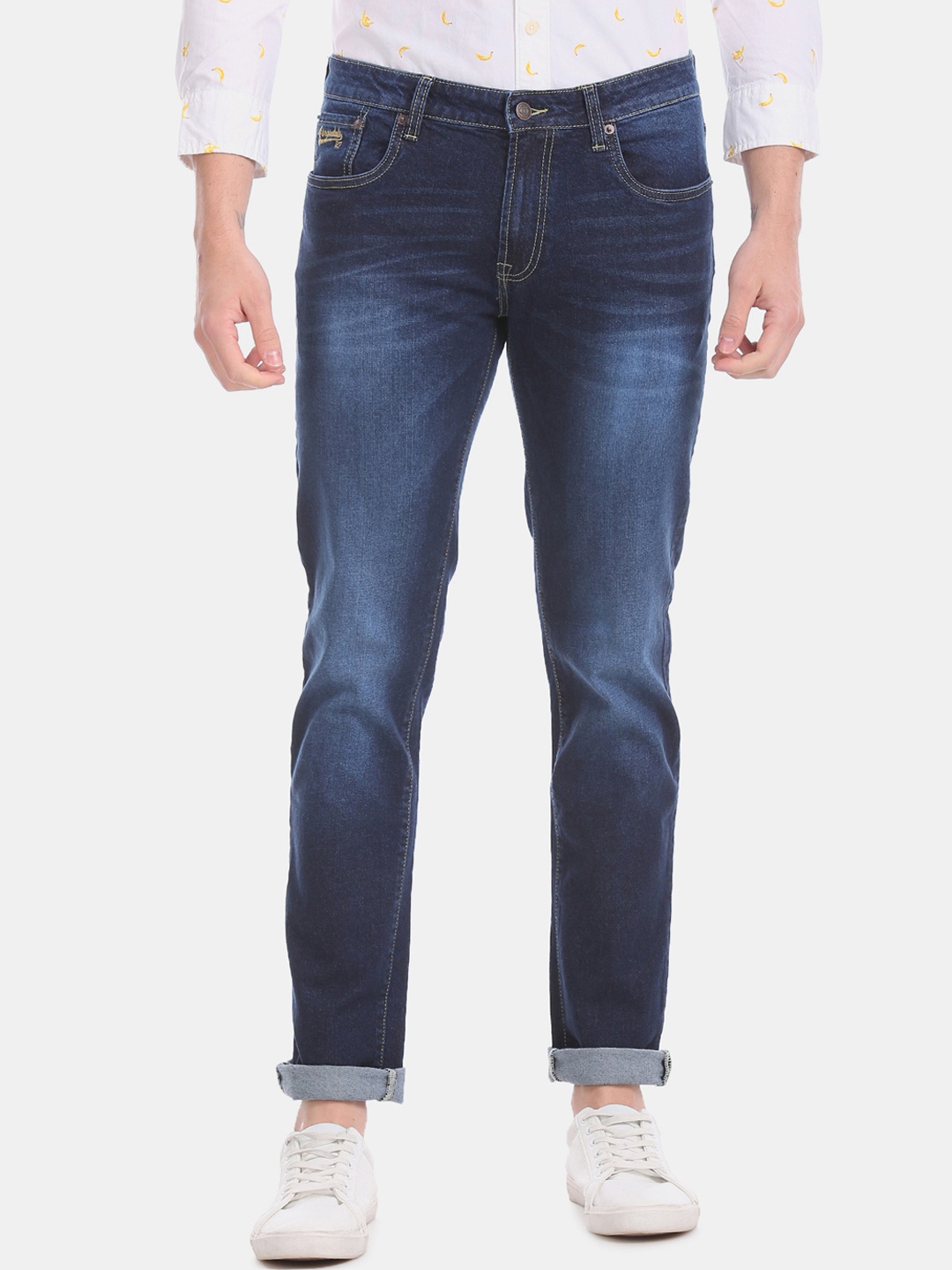 

Aeropostale Men Blue Skinny Fit Mid-Rise Clean Look Stretchable Jeans