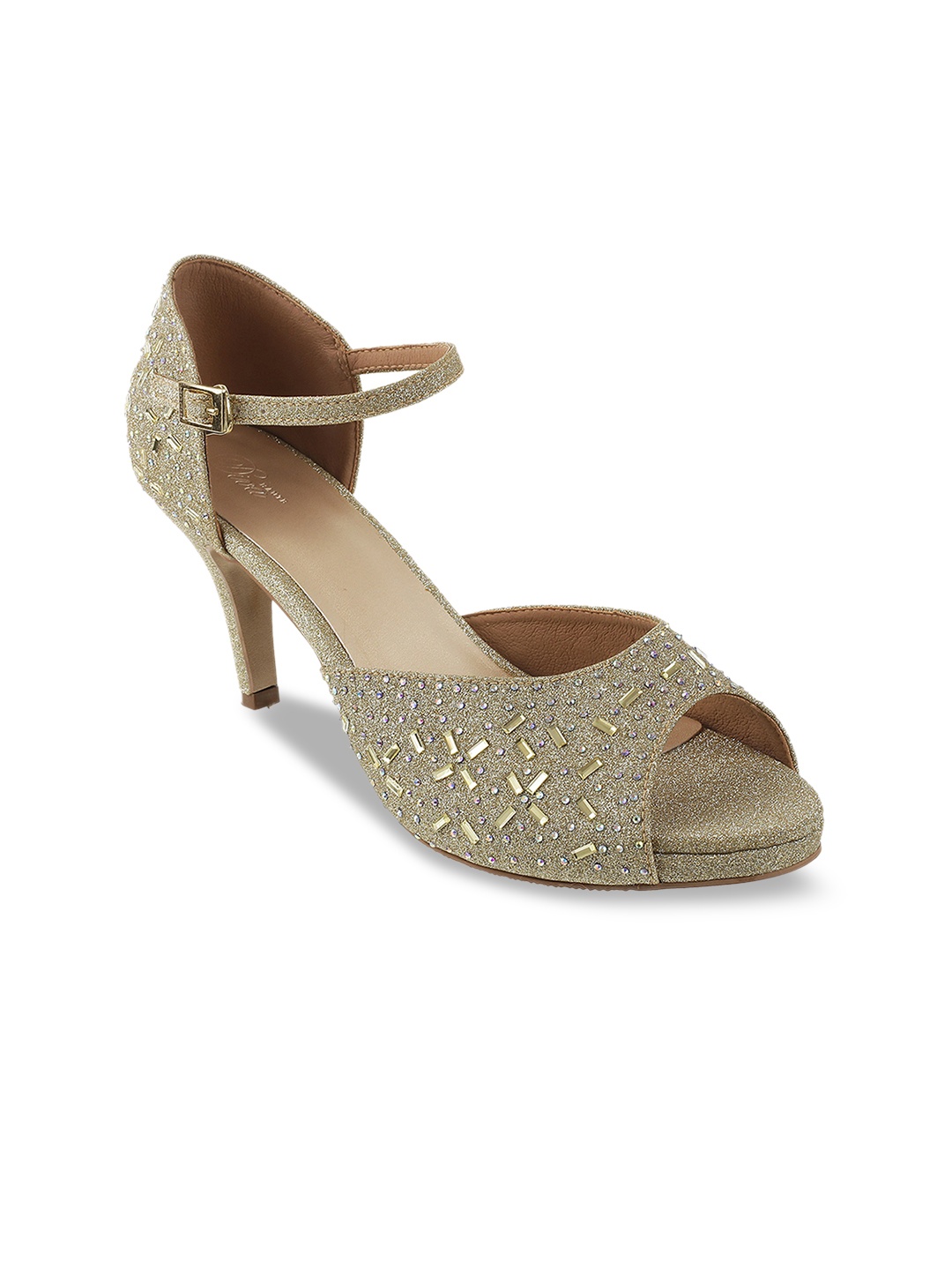 

Mochi Women Green Embellished Pumps