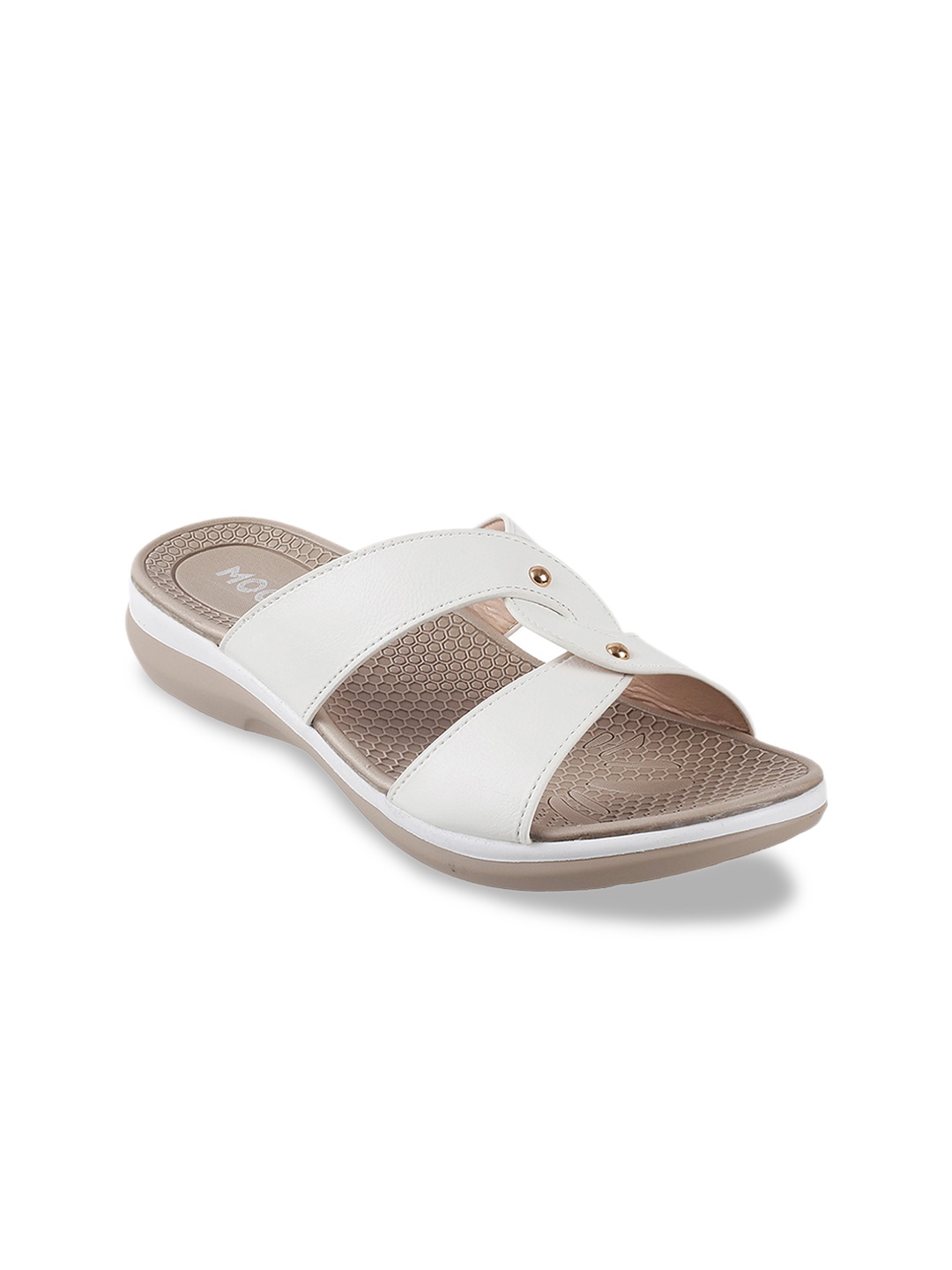

Mochi Women White Solid Mules
