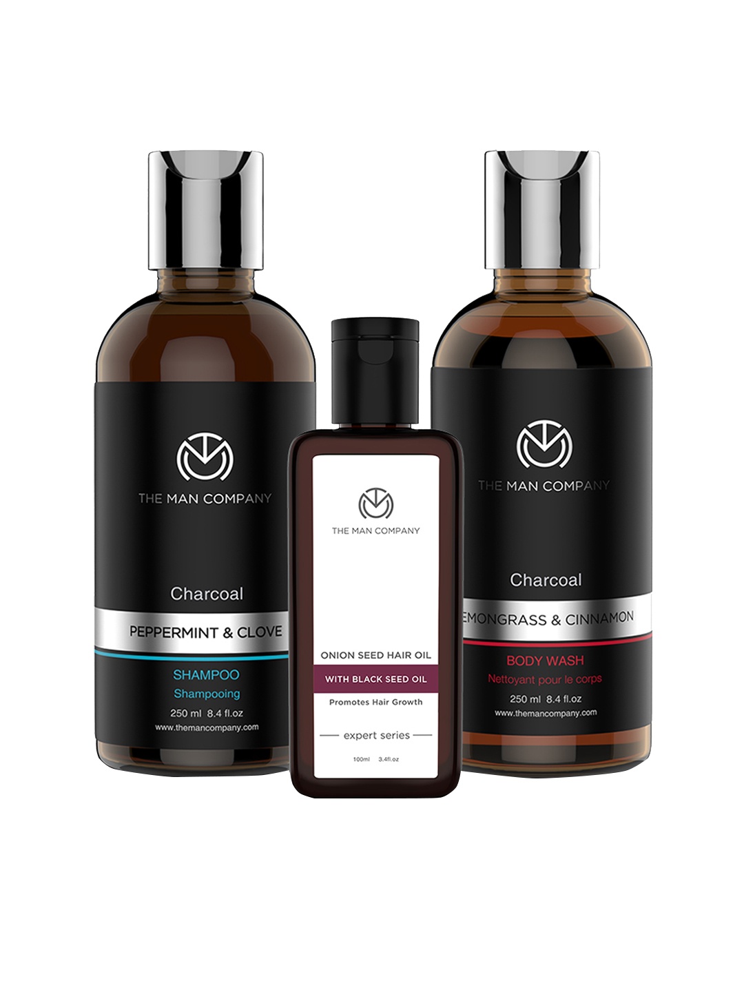 

The Man Company Men Head To Toe Grooming Kit, Black