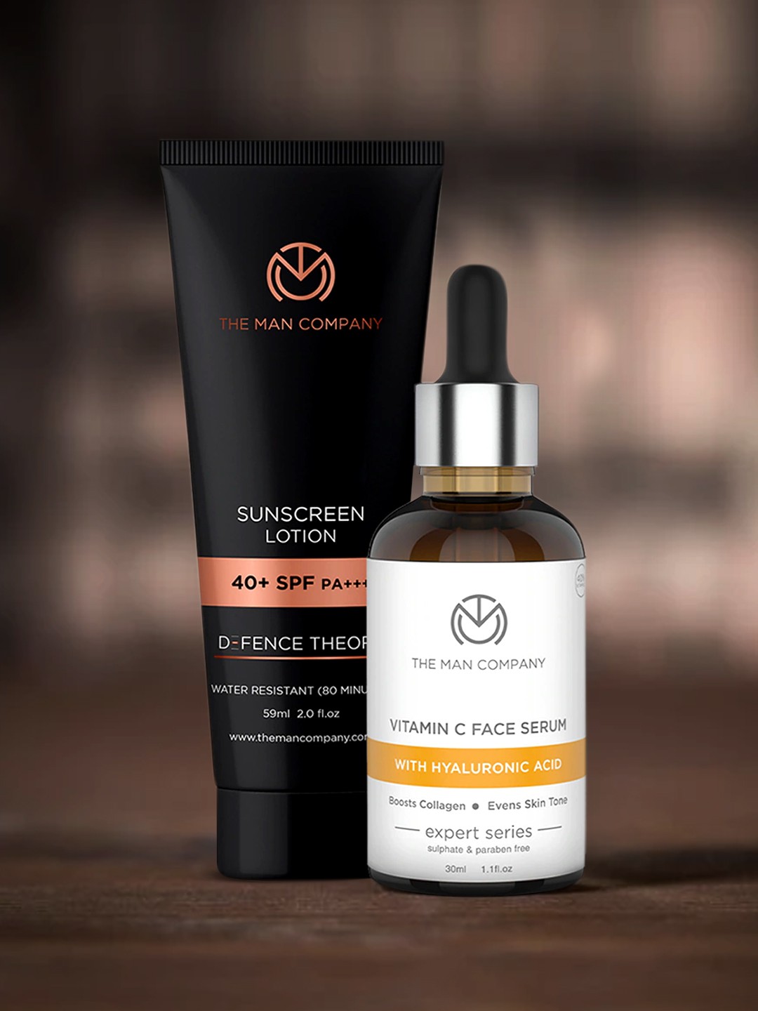 

The Man Company Vitamin C Serum + Sunscreen Lotion, Black