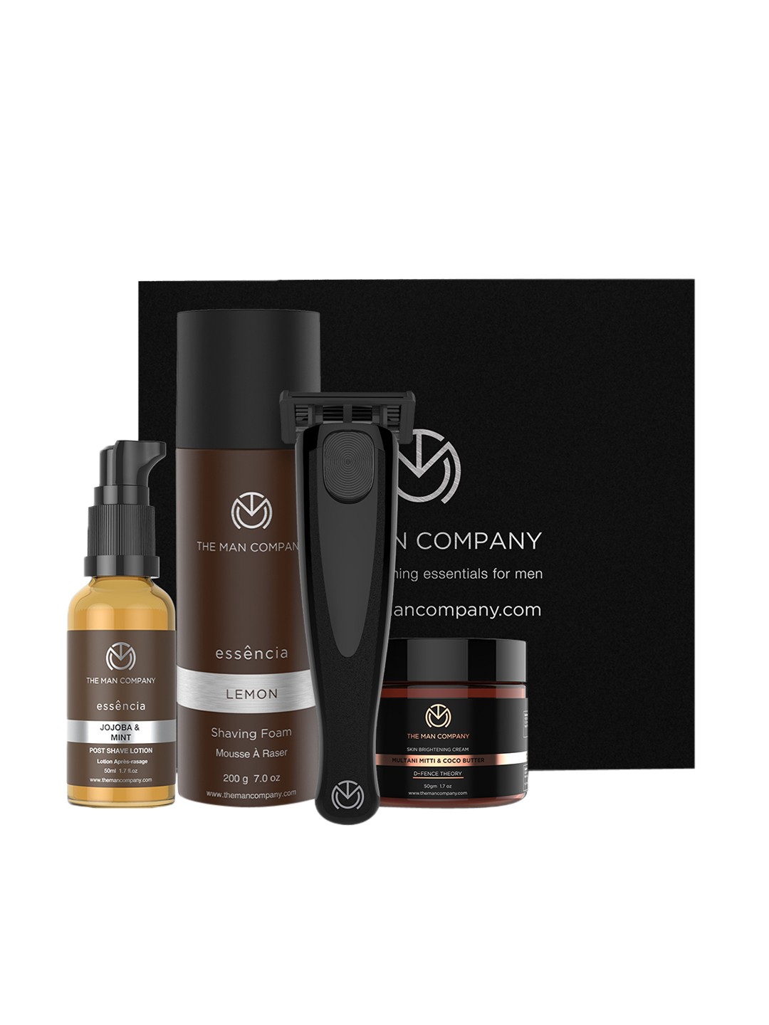 

THE MAN COMPANY Men Shave and Wave Grooming Kit 600 g, Black