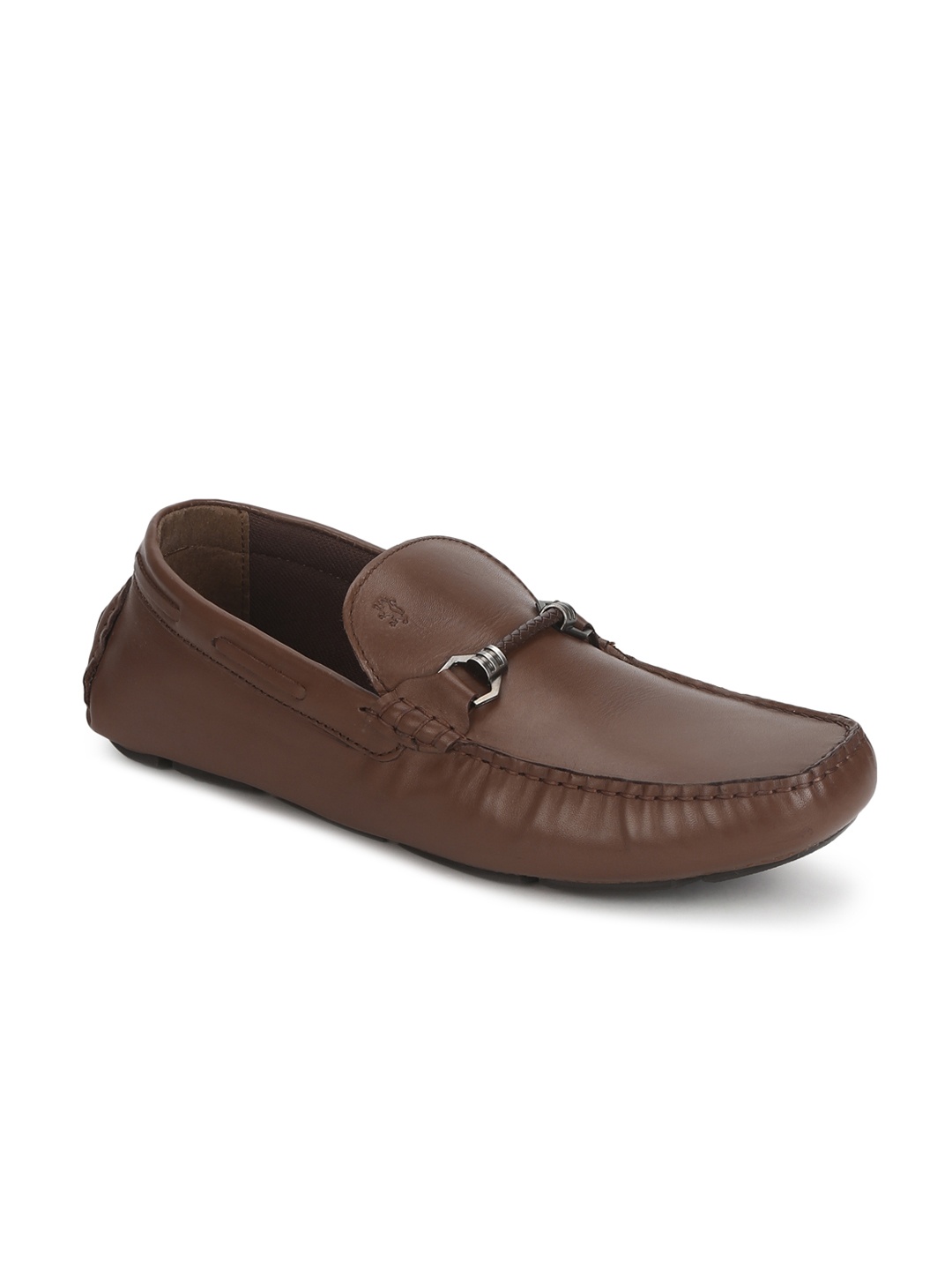 

Red Tape Men Brown Solid Leather Formal Loafers