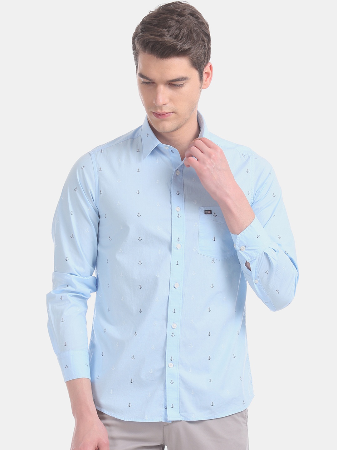

Arrow Sport Men Blue Slim Fit Printed Casual Shirt