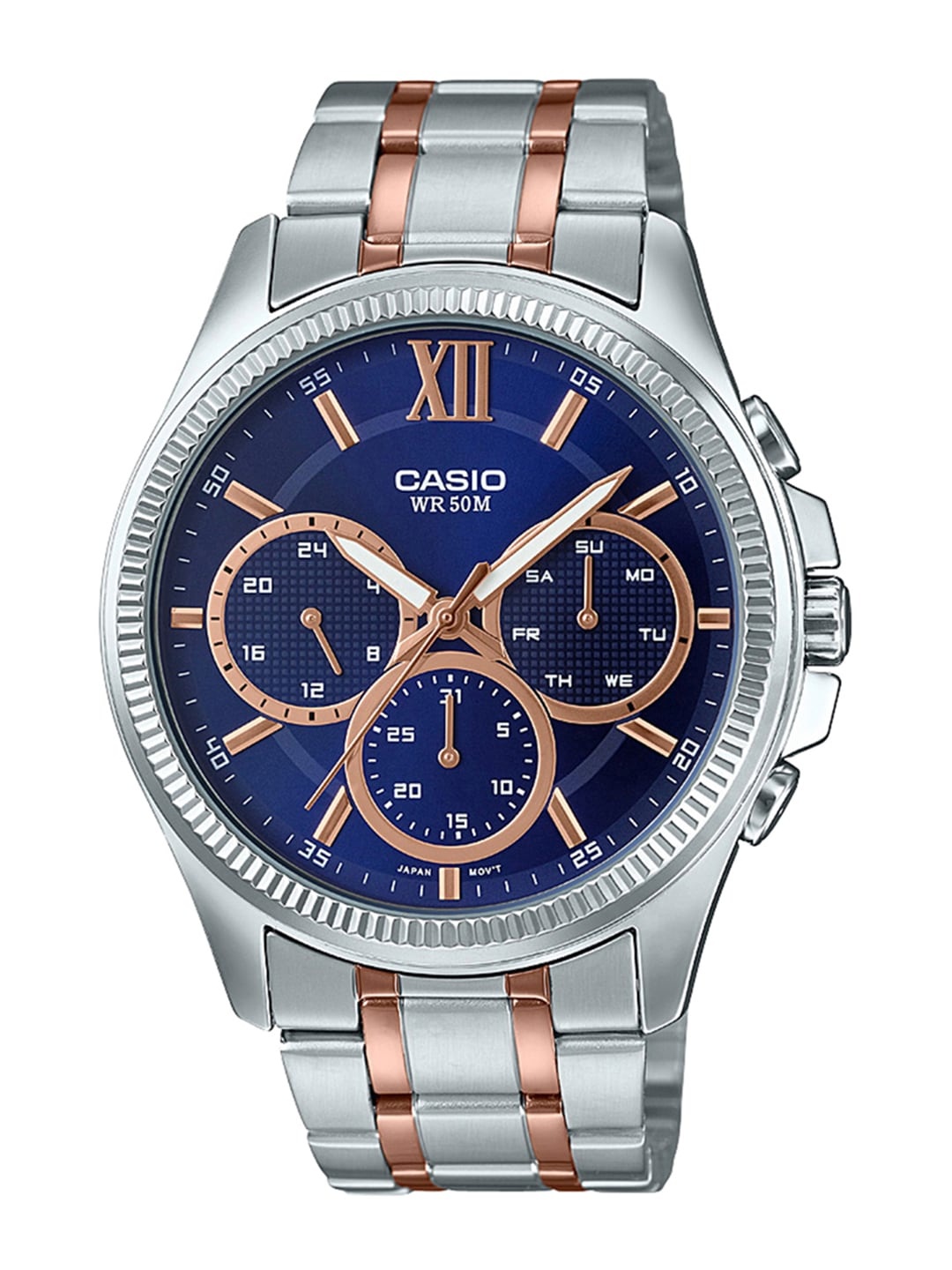 

CASIO Enticer Men Blue Analogue Watch A1776 MTP-E315HRG-2AVIF