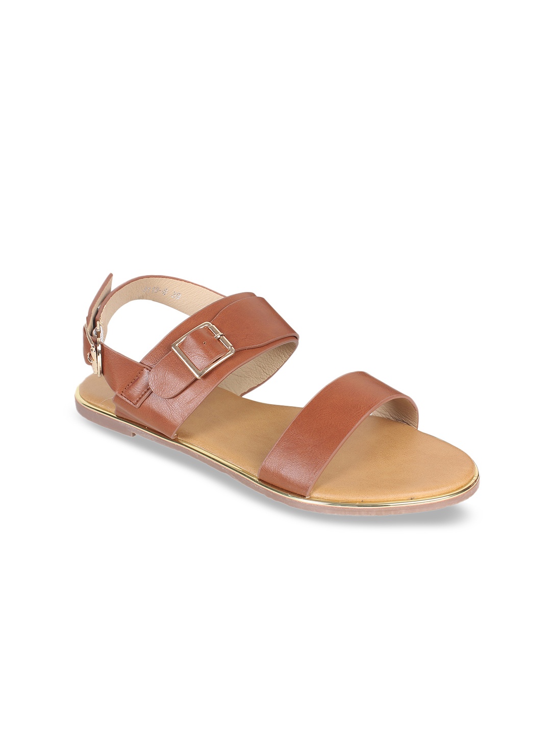 

Footilicious Women Brown Solid Open Toe Flats