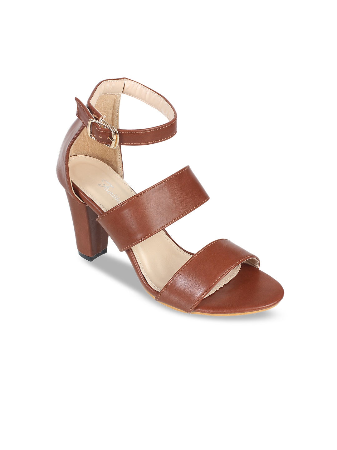 

Footilicious Women Brown Solid Block Heels