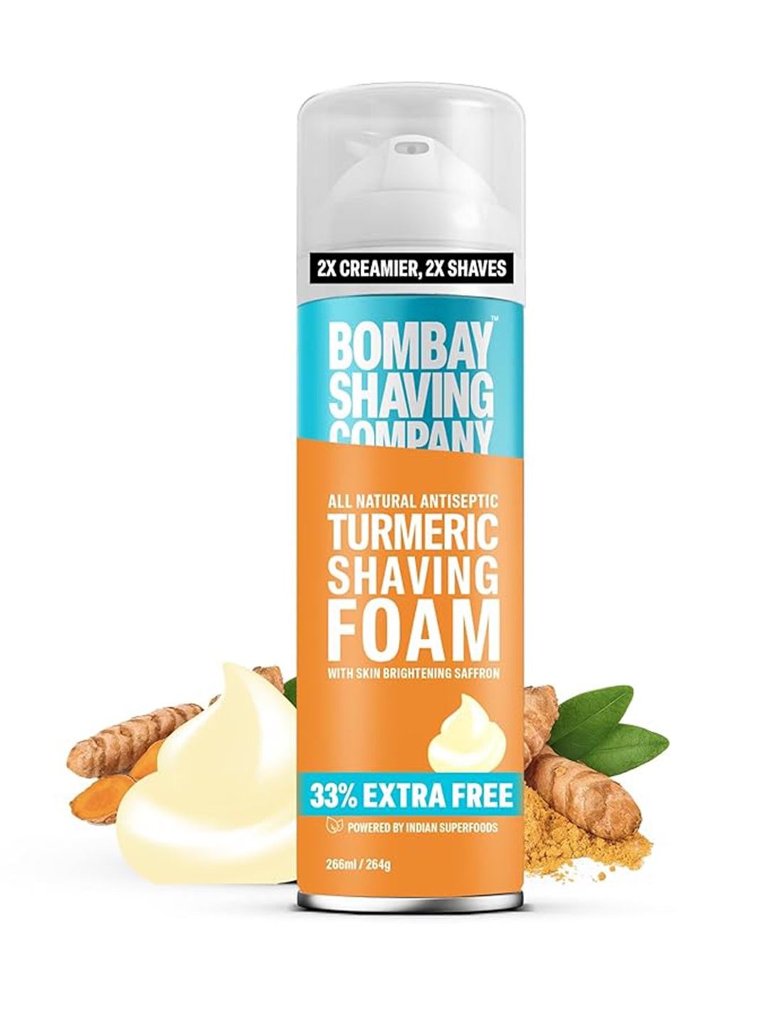 

Bombay Shaving Company Turmeric Shaving Foam Shaving Essentials, Yellow