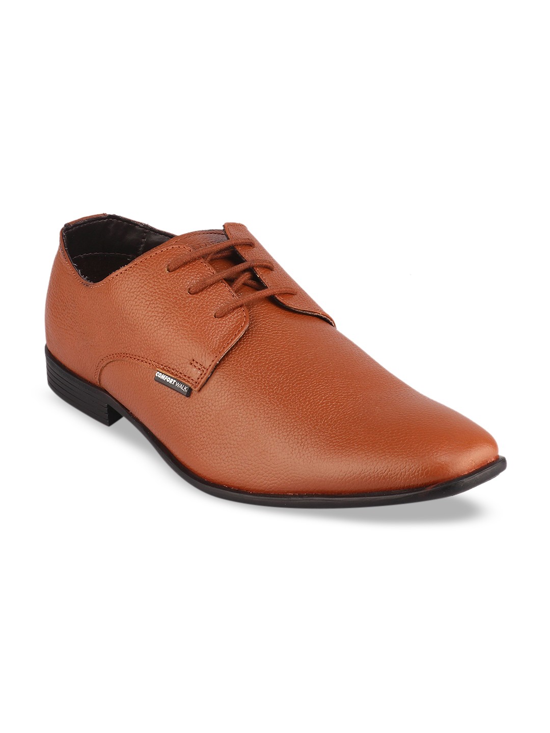 

Red Chief Men Tan Brown Solid Leather Formal Derbys