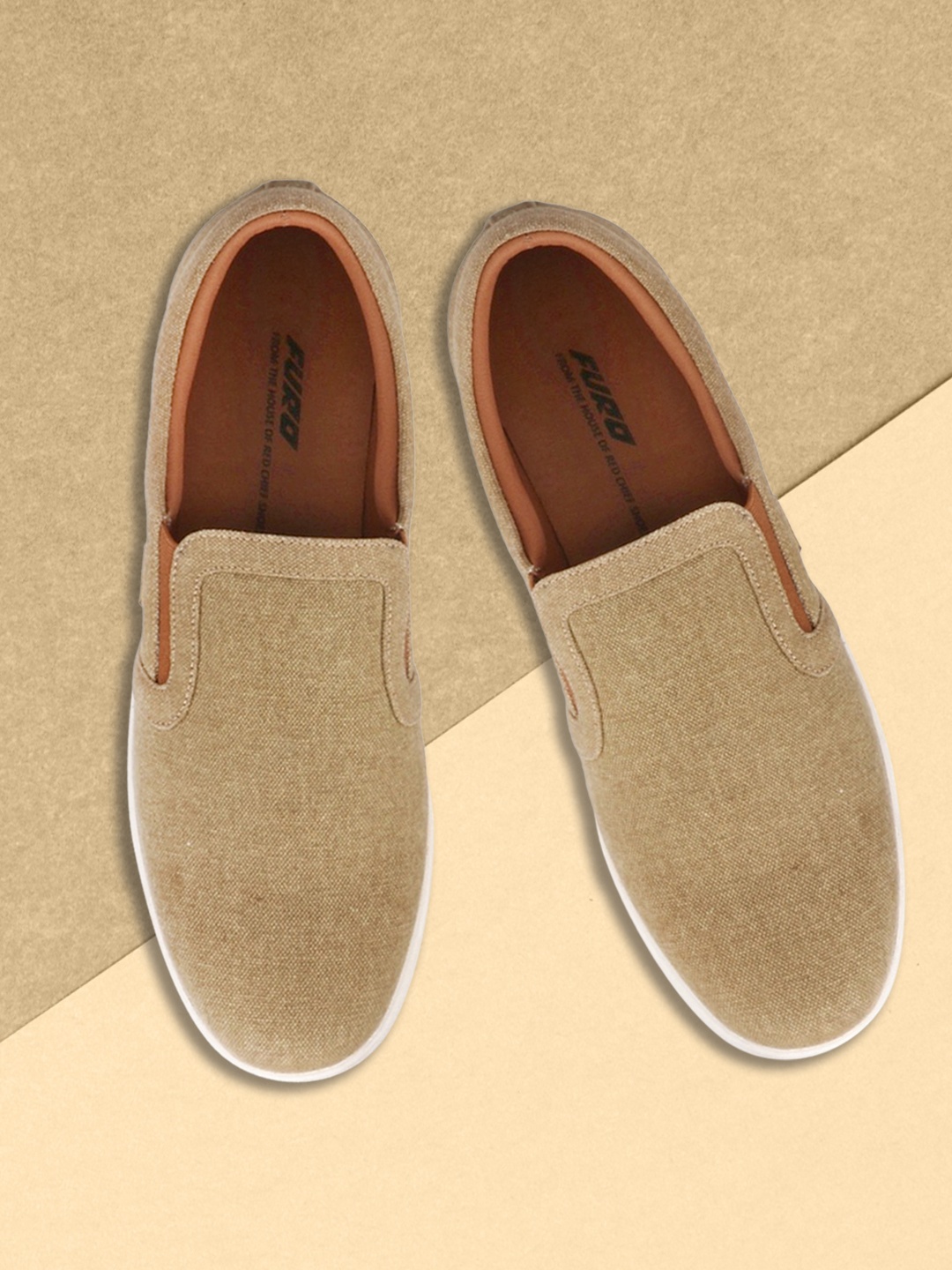 

FURO by Red Chief Men Beige Suede Walking Shoes